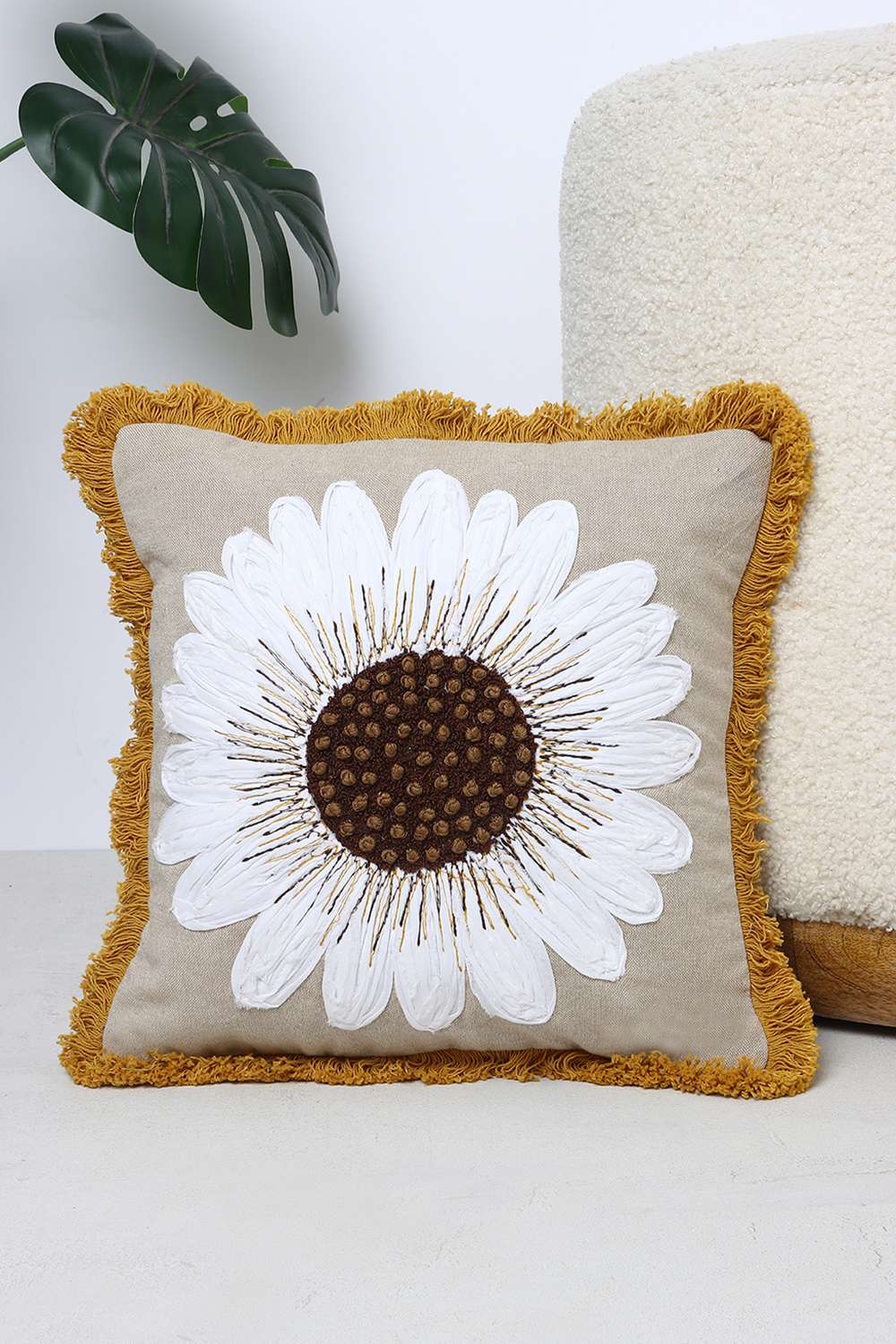 Back-to-earth-Sunflower-Cushion-Cover-Mustard-30x30-cm