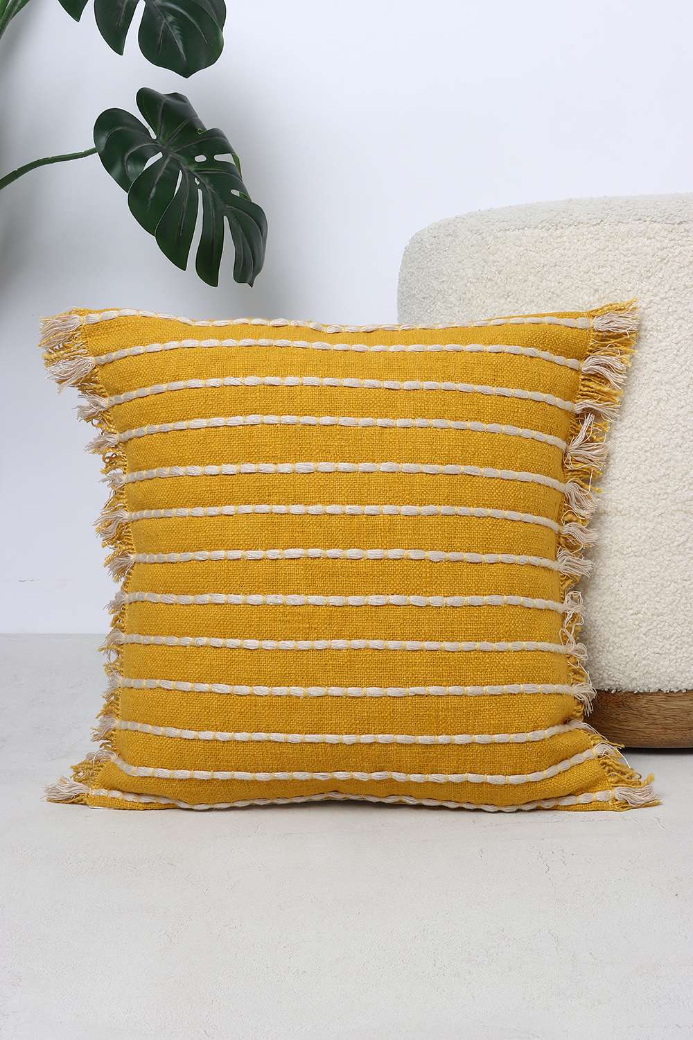 Back-to-earth-Striped-Cushion-Cover-Mustard-40x40-cm