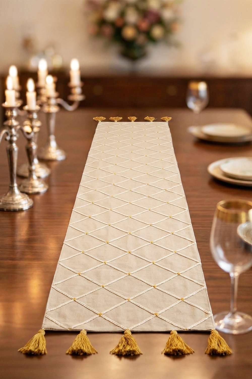 Back-to-earth-Trellis-Runner-Musturd-32x180-cm
