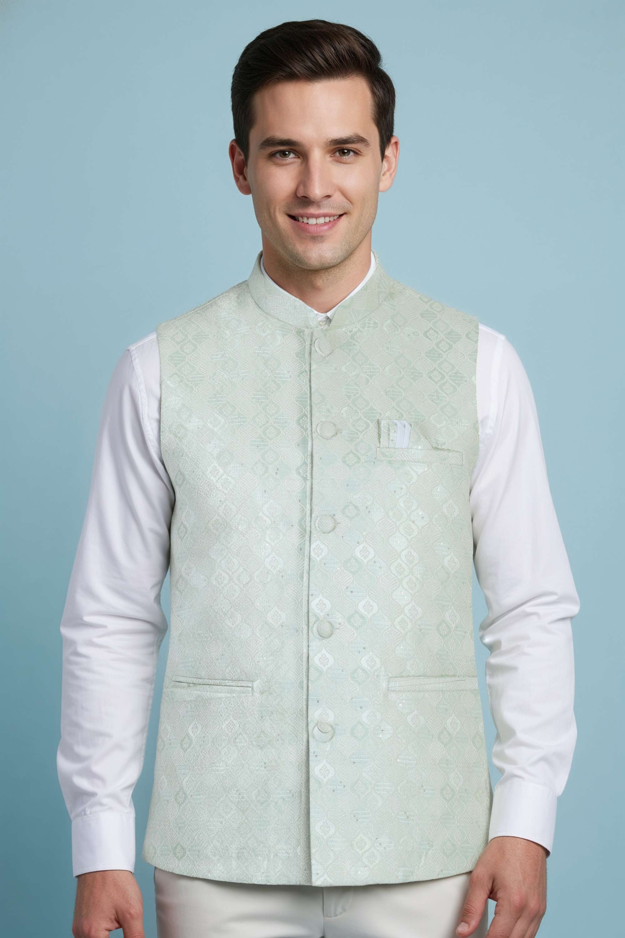 Polyester-Button-Regular-Fit-Men-Casual-Wear-Waistcoat