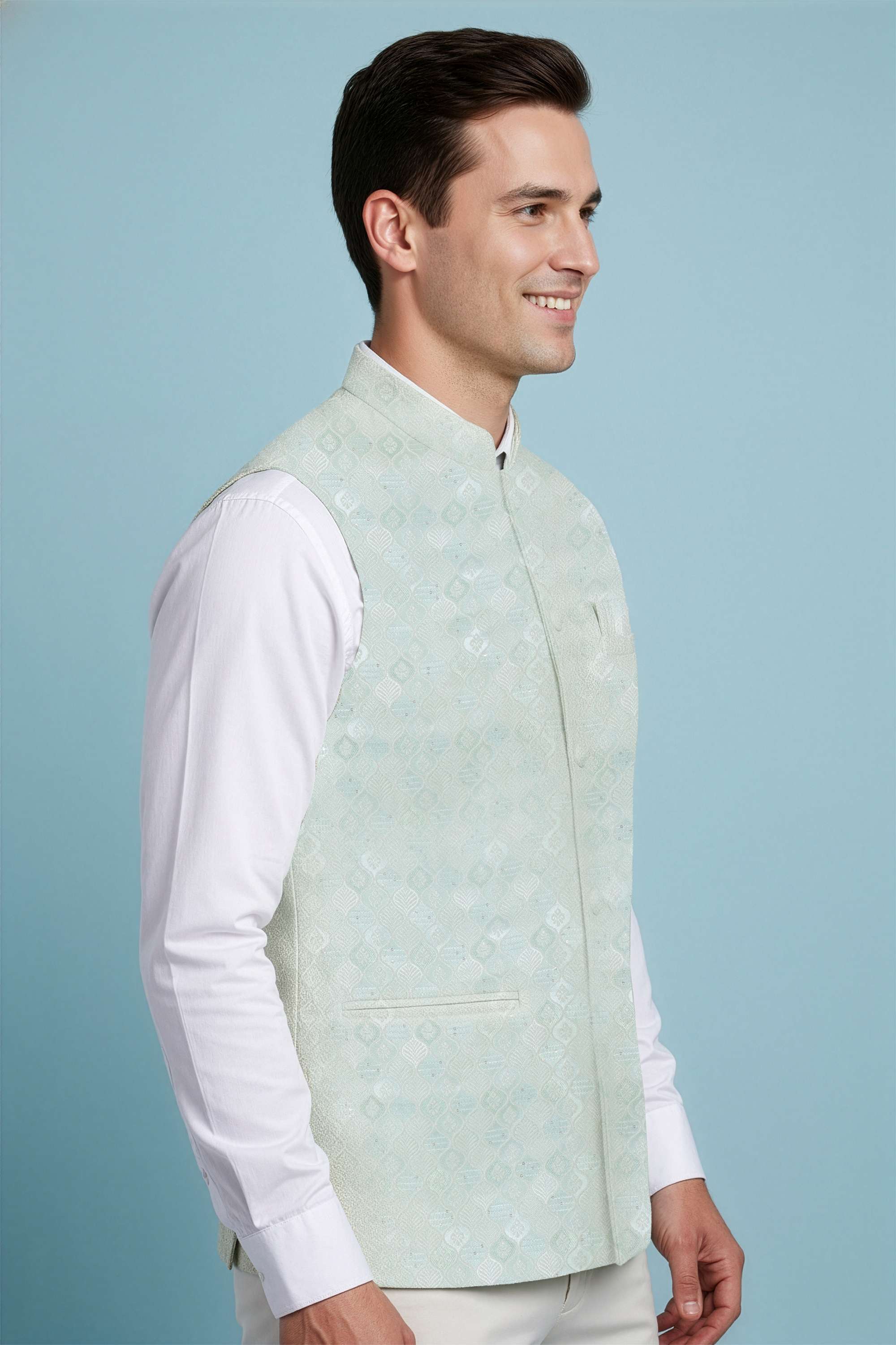Polyester-Button-Regular-Fit-Men-Casual-Wear-Waistcoat