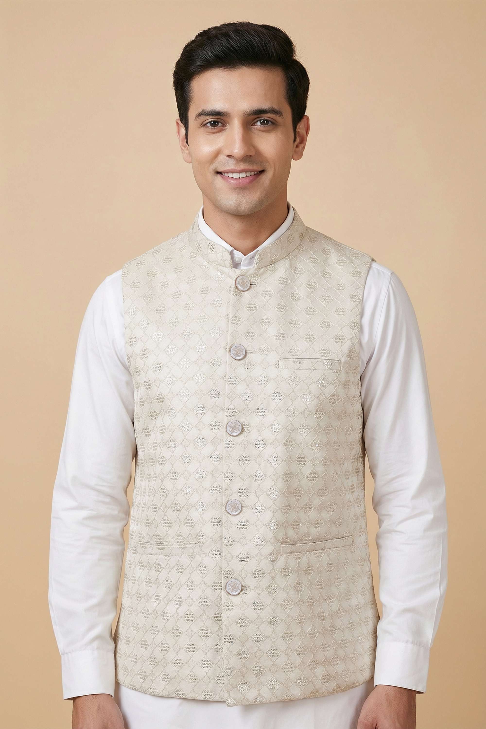 Polyester-Button-Regular-Fit-Men-Festive-Wear-Waistcoat