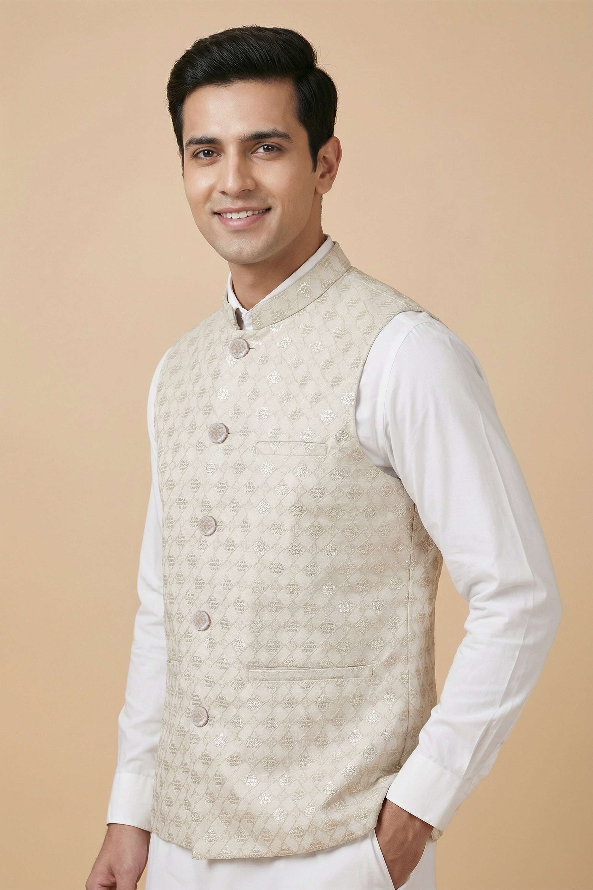 Polyester-Button-Regular-Fit-Men-Festive-Wear-Waistcoat