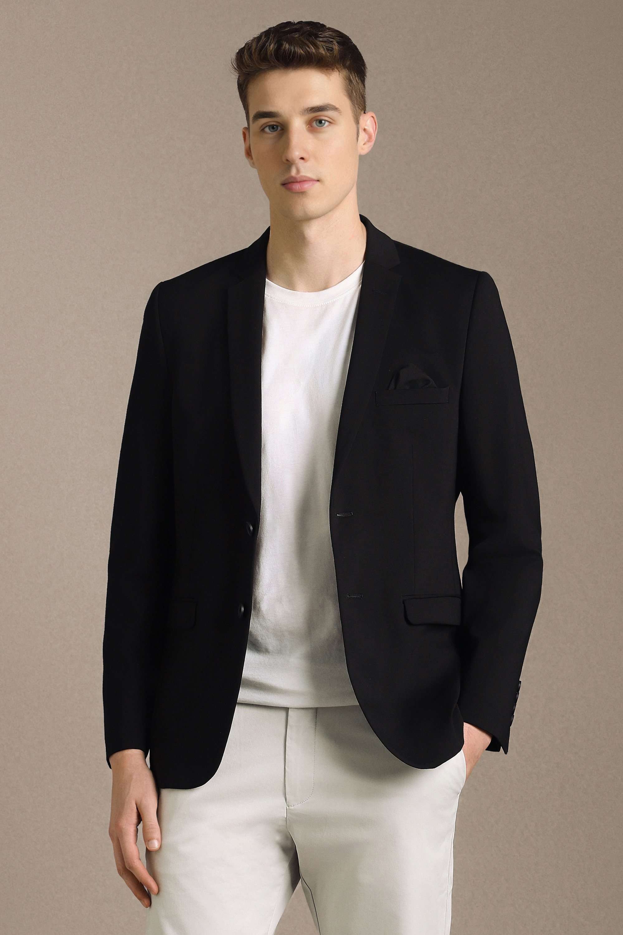 Solid-Polyester-Blend-Super-Slim-Fit-Men-s-Blazer