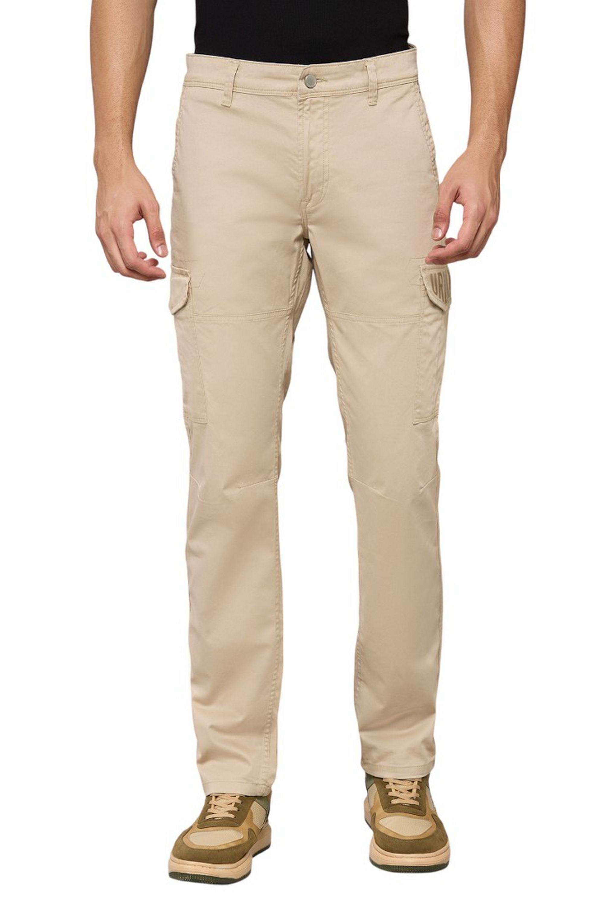 Solid-Cotton-Stretch-Relaxed-Fit-Men-s-Casual-Trousers