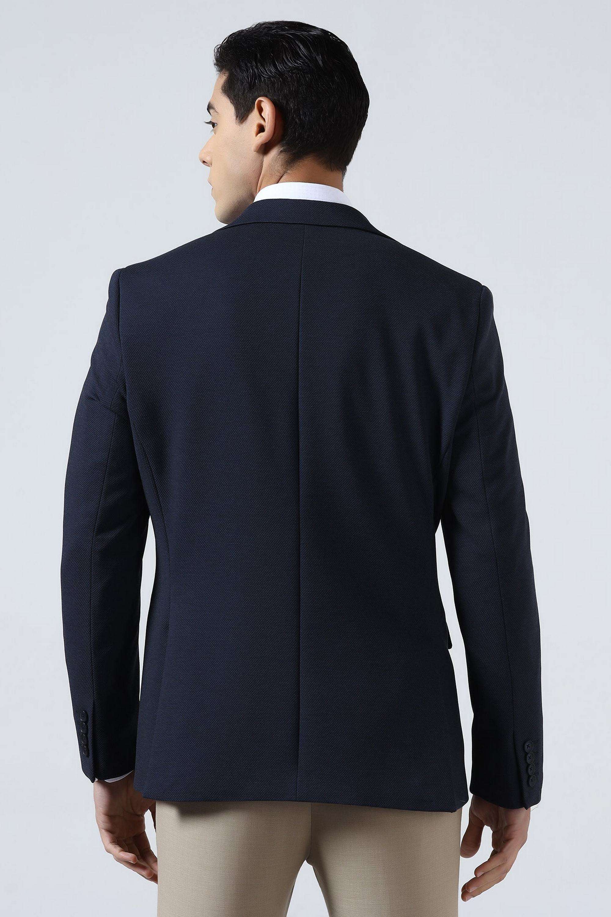 Solid-Nylon-Blend-Slim-Fit-Men-s-Formal-Blazer