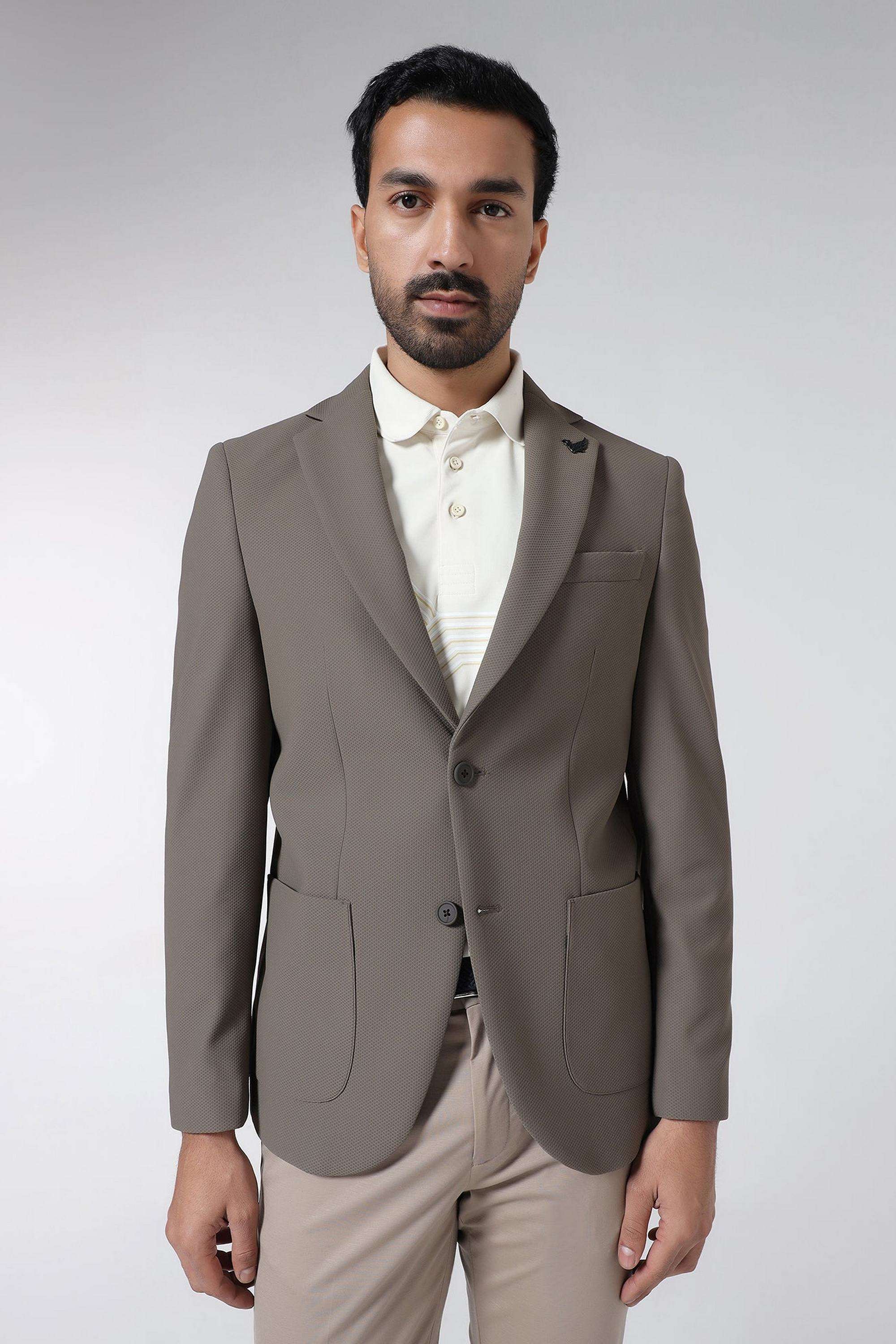Solid-Nylon-Blend-Slim-Fit-Men-s-Formal-Blazer