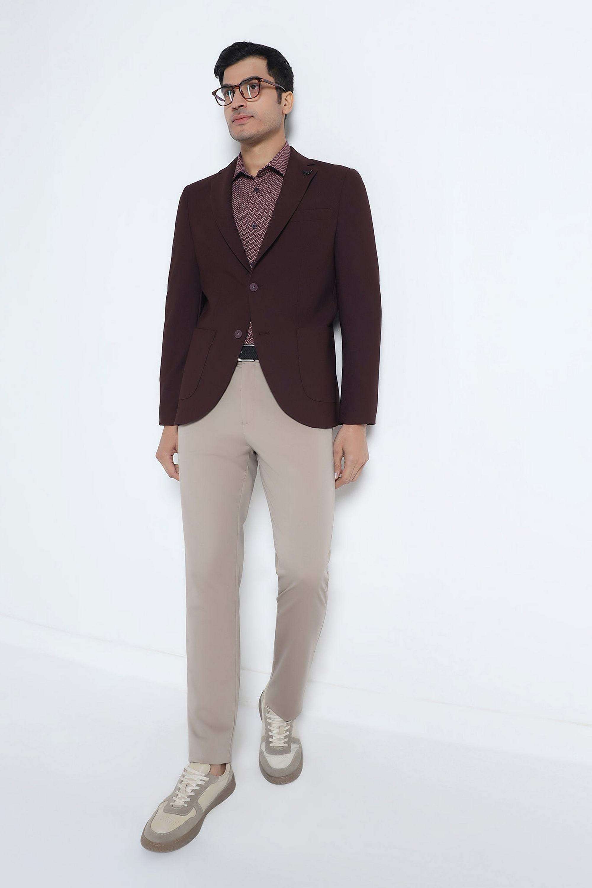 Solid-Nylon-Blend-Slim-Fit-Men-s-Formal-Blazer