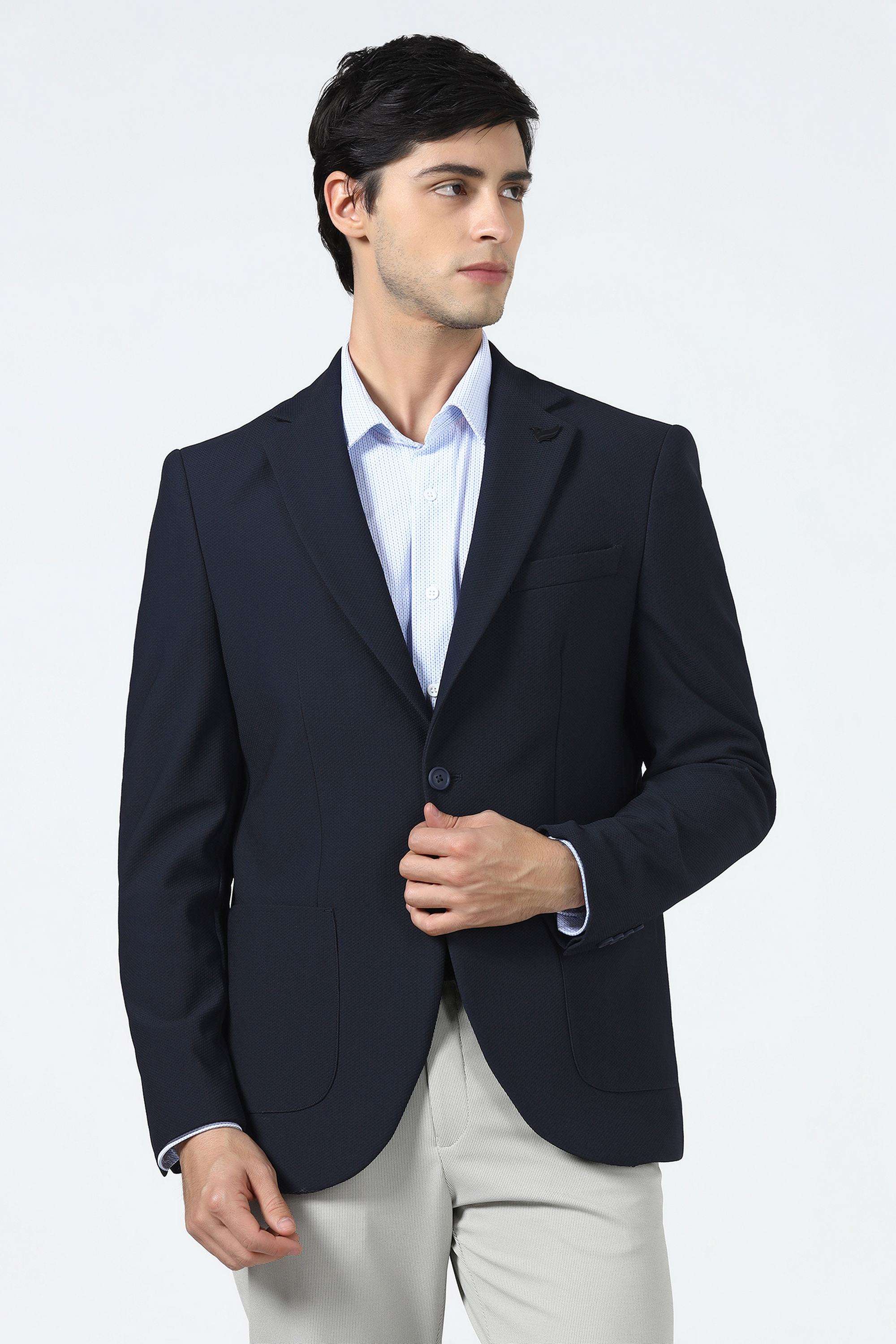 Solid-Nylon-Blend-Slim-Fit-Men-s-Blazer