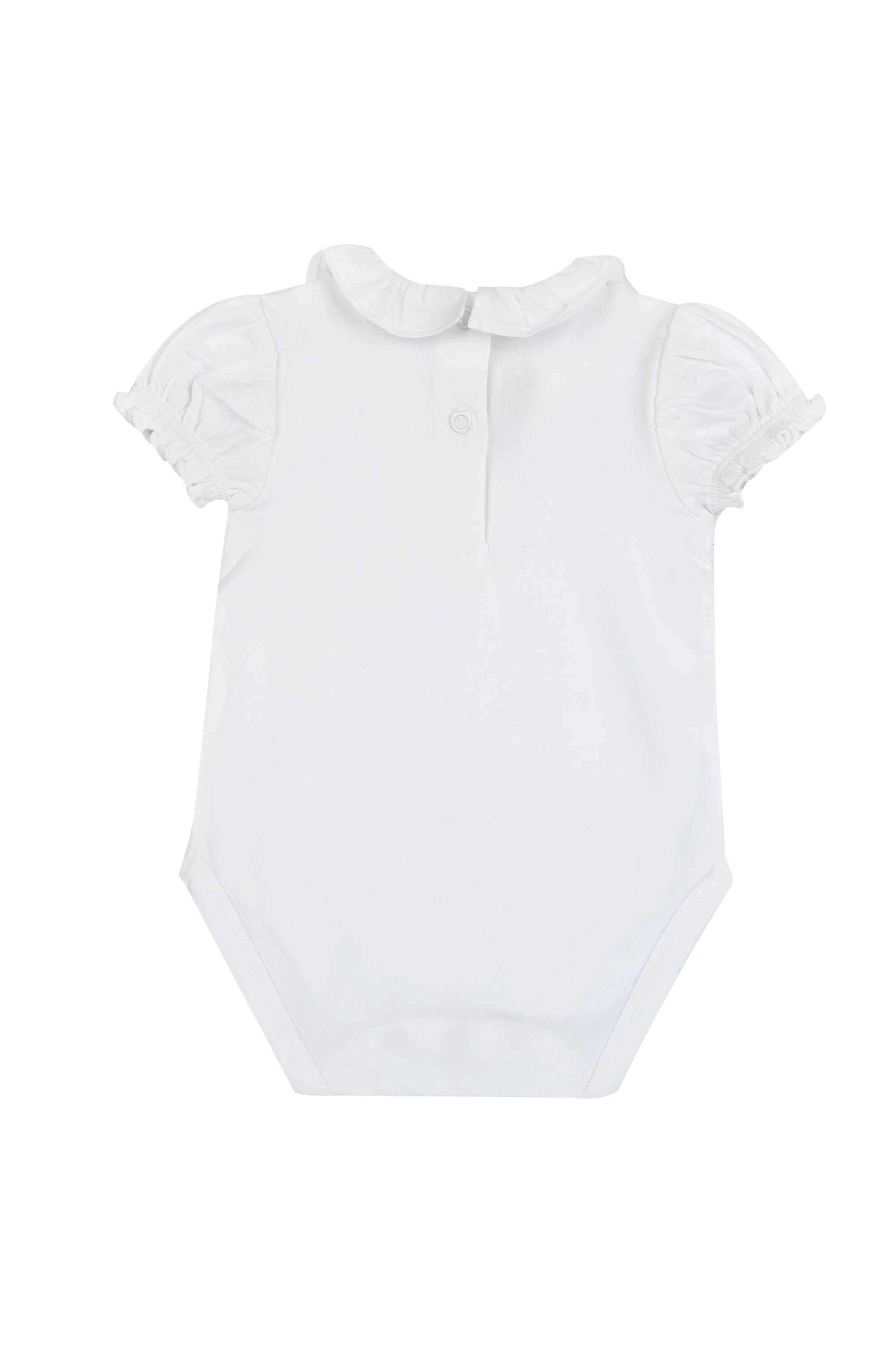 Embellished-Cotton-Blend-Round-Neck-Infant-Girls-Bodysuit