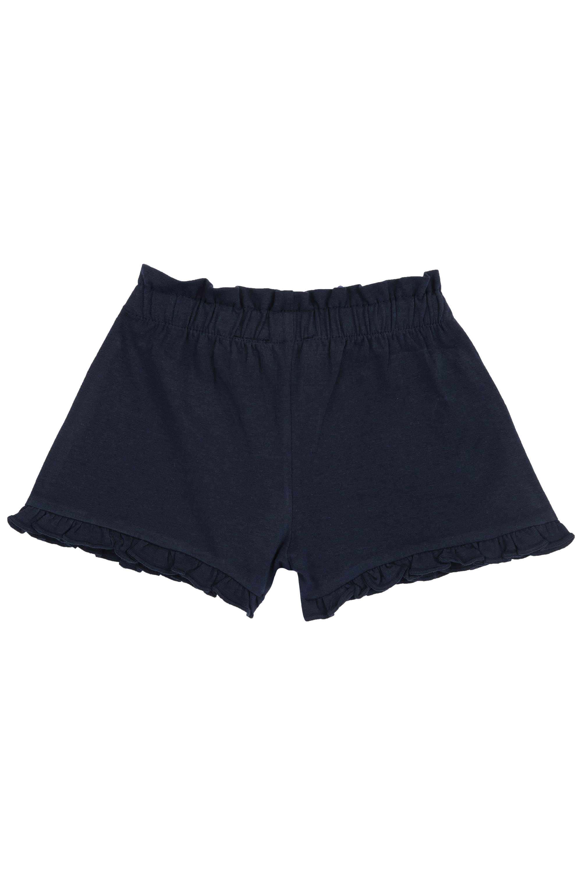 Solid-Cotton-Blend-Regular-Fit-Infant-Girls-Shorts