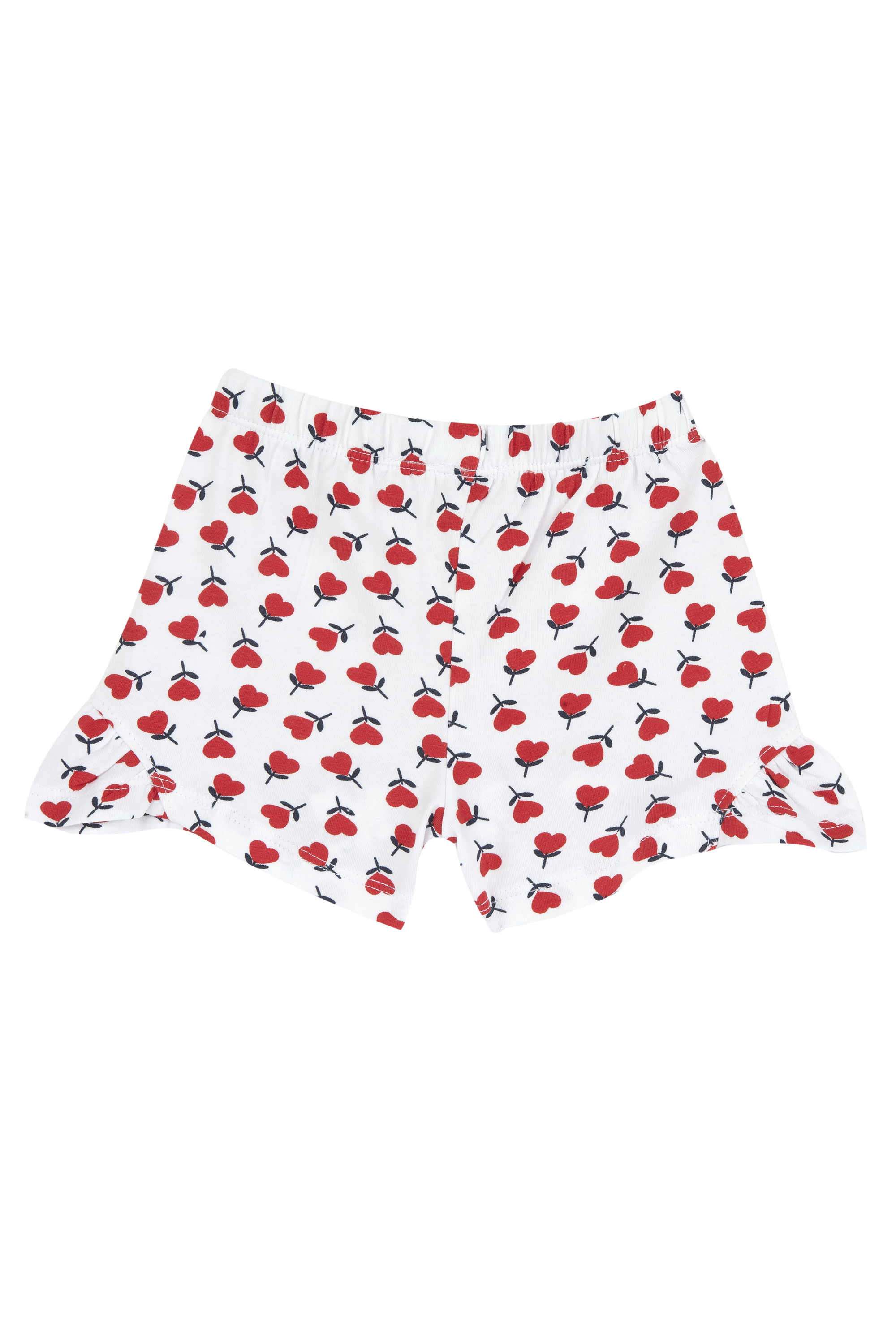 Floral-Cotton-Blend-Regular-Fit-Girls-Shorts