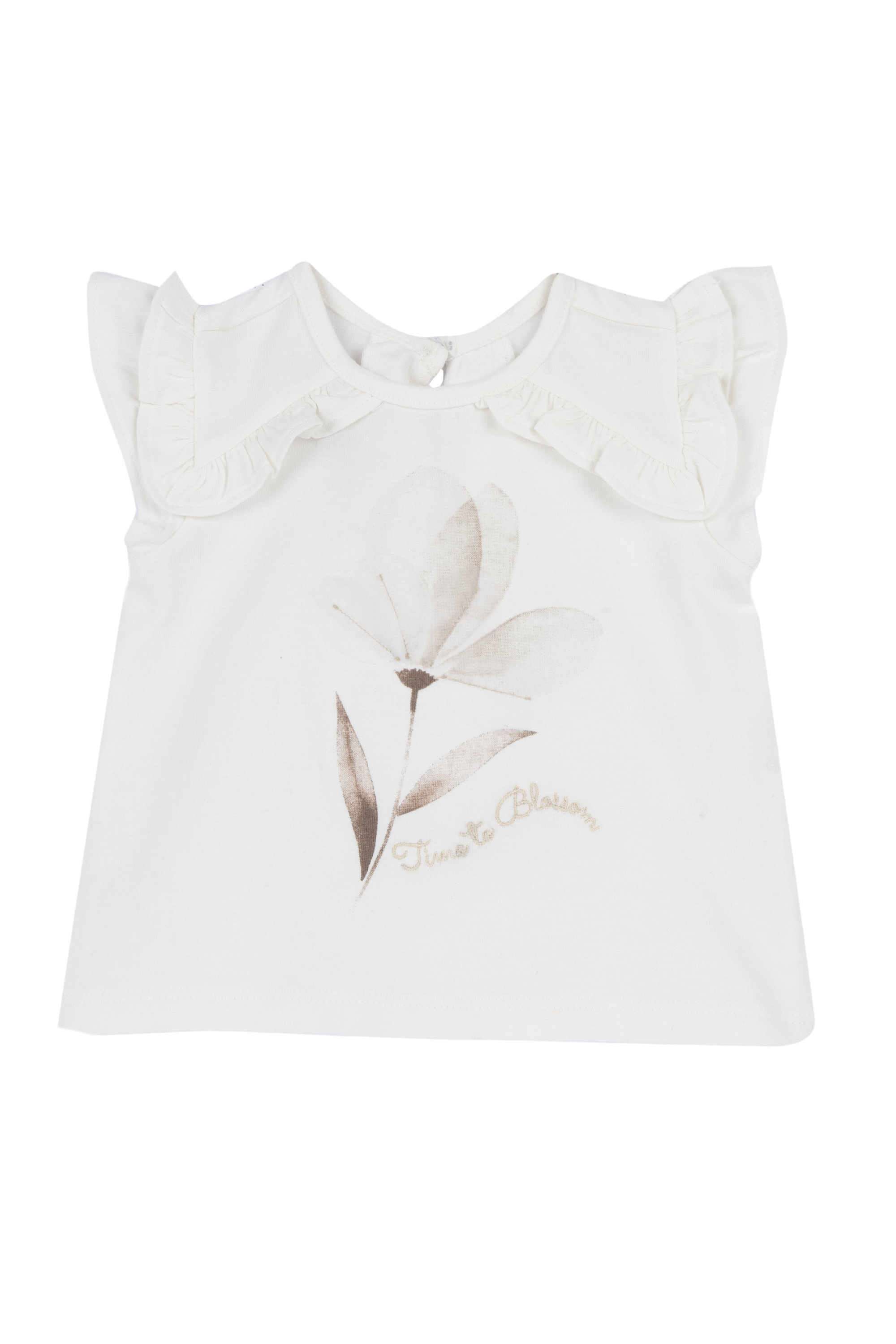 Graphic-Print-Cotton-Blend-Round-Neck-Infant-Girls-T-Shirt
