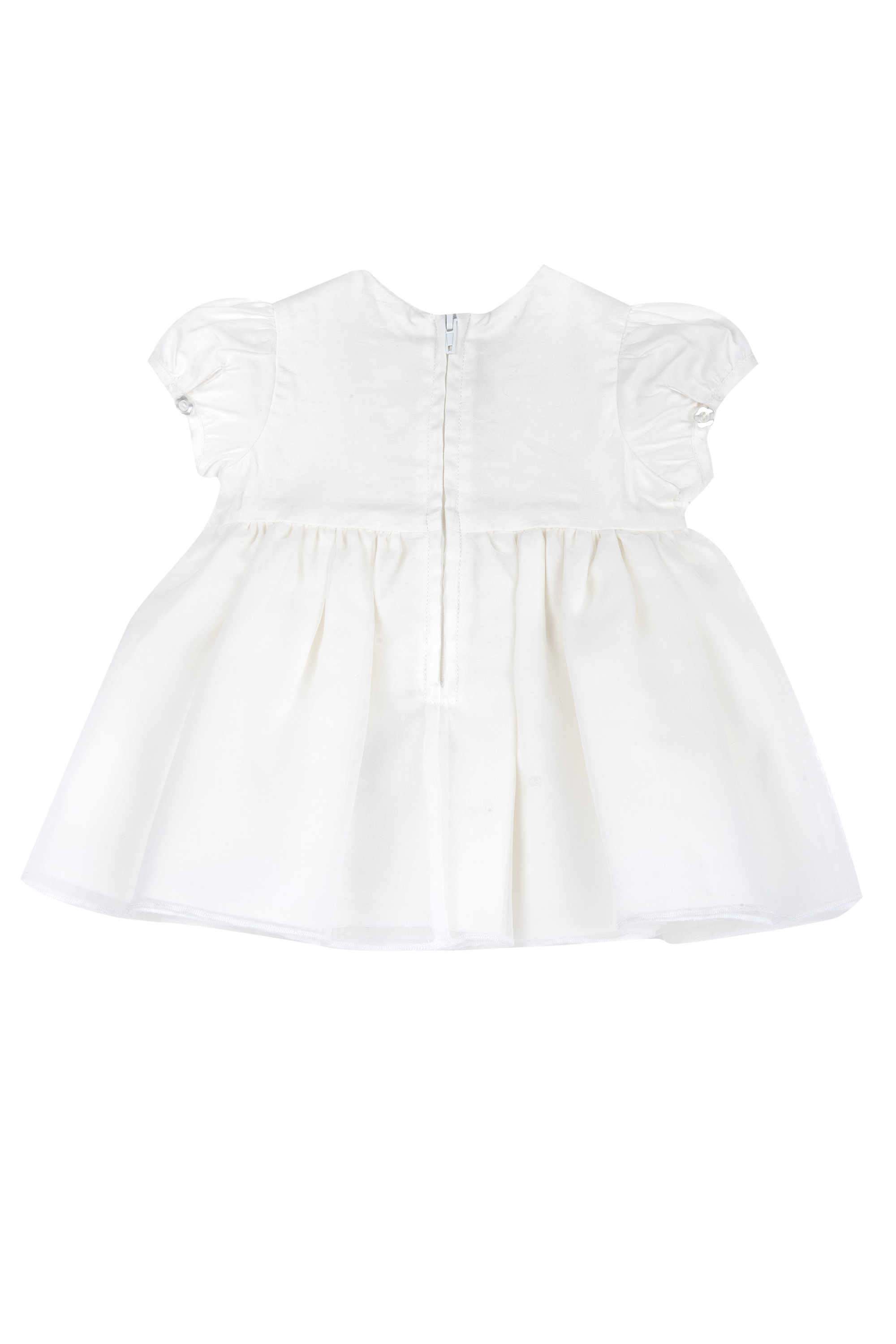 Embellished-Satin-Round-Neck-Infant-Girls-Casual-Wear-Dress