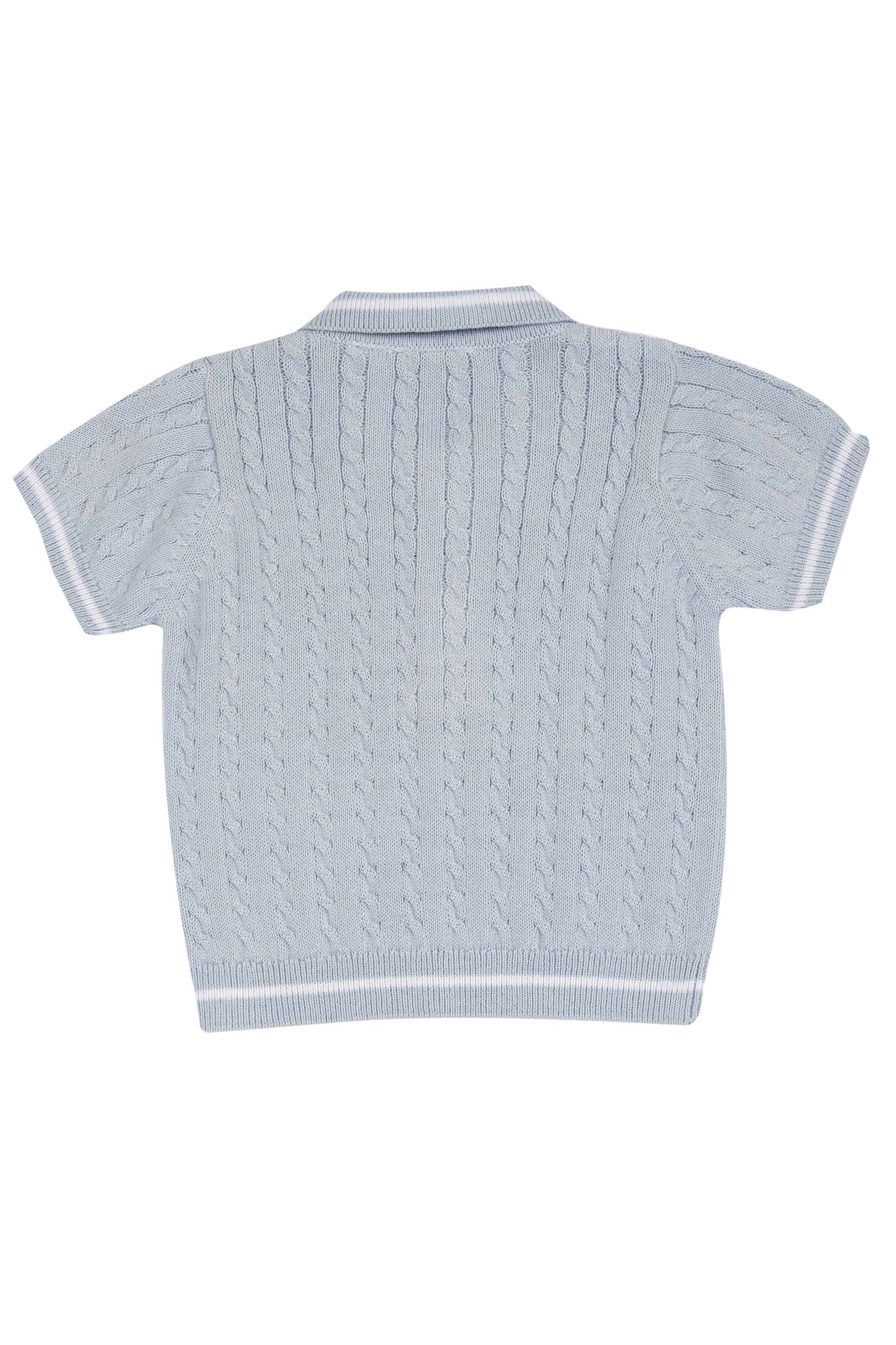Solid-Cotton-Collared-Infant-Boys-T-Shirt