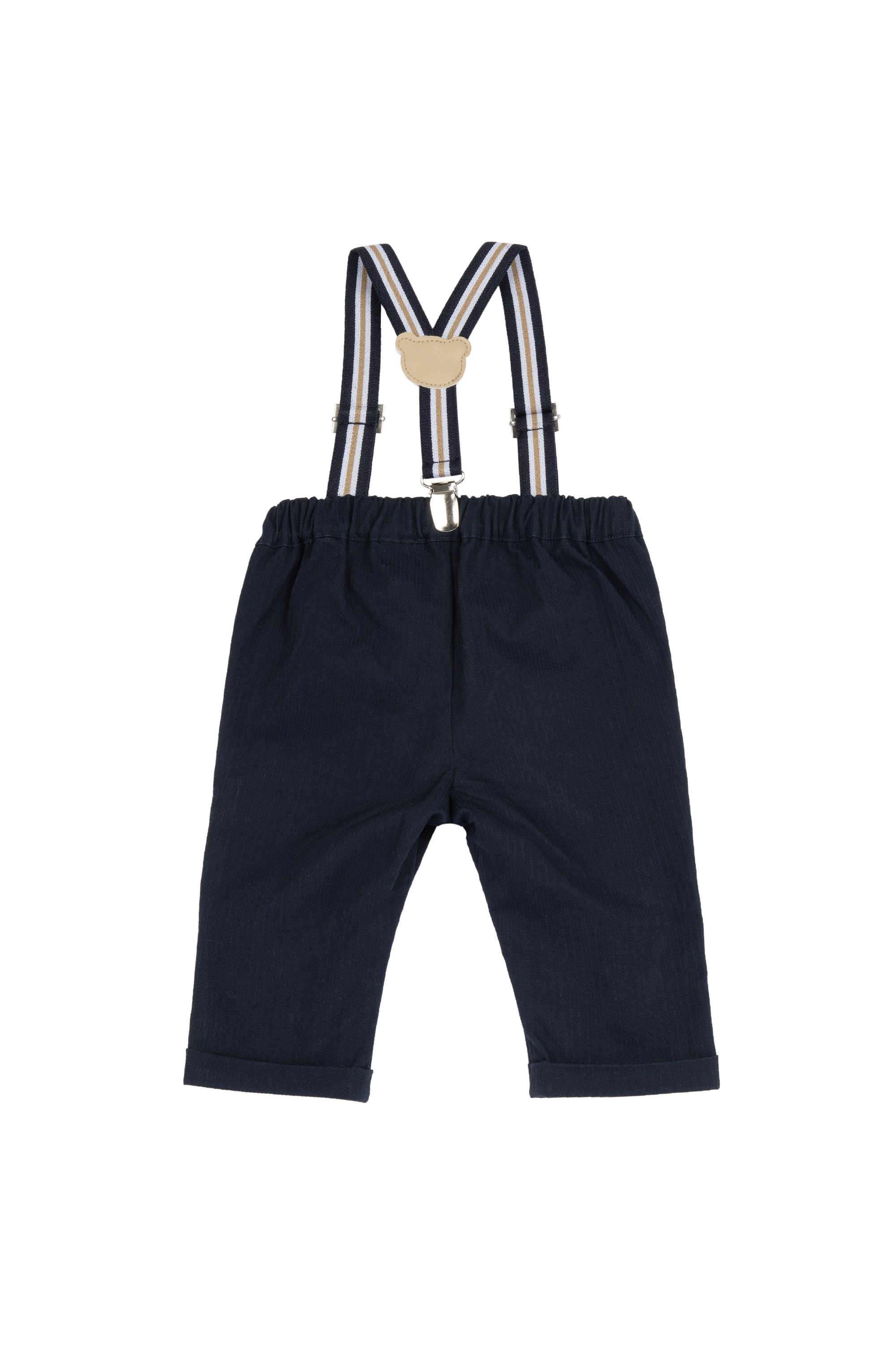 Solid-Blended-Fabric-Regular-Fit-Boys-Trousers