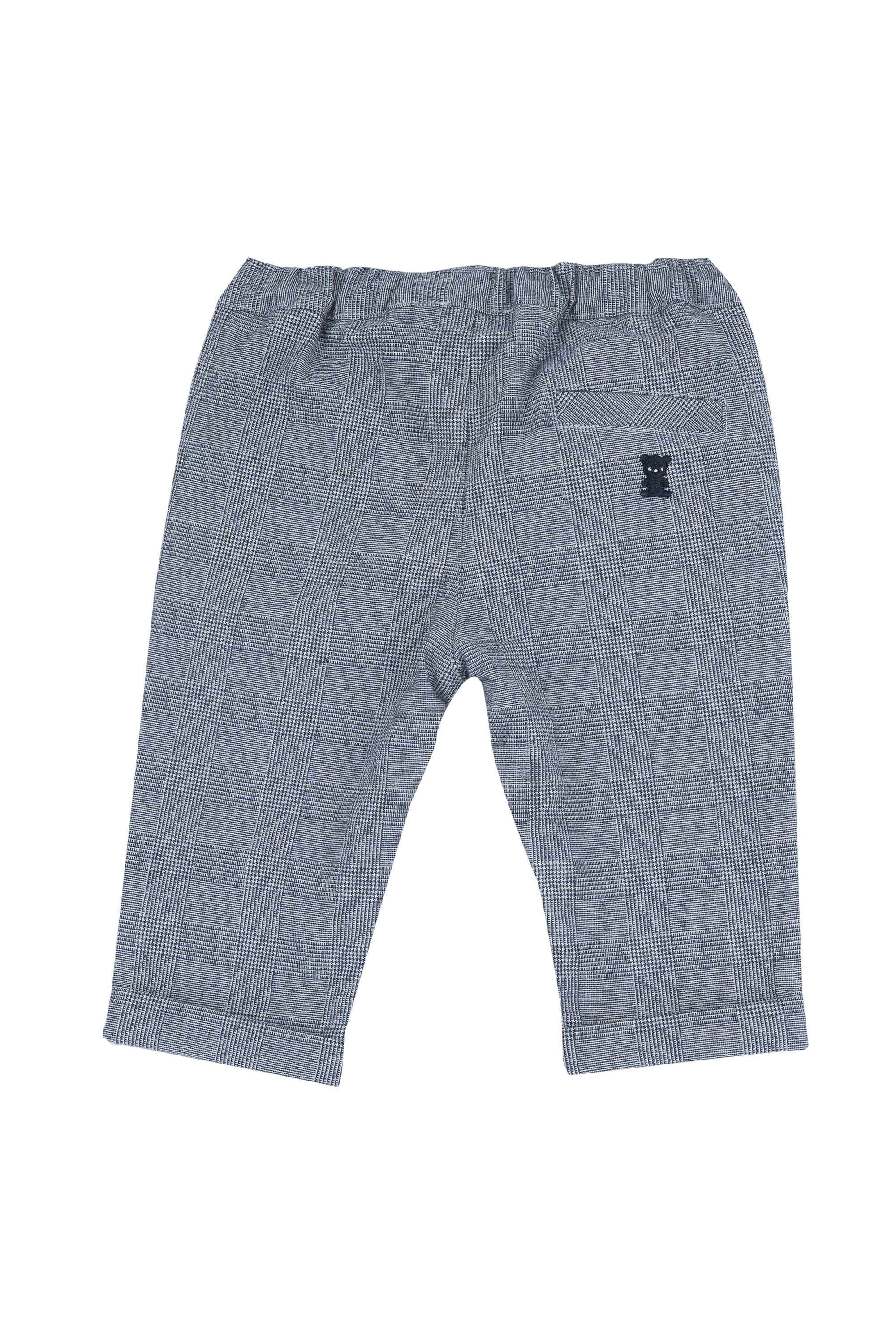 Checks-Blended-Fabric-Regular-Fit-Infant-Boys-Trousers