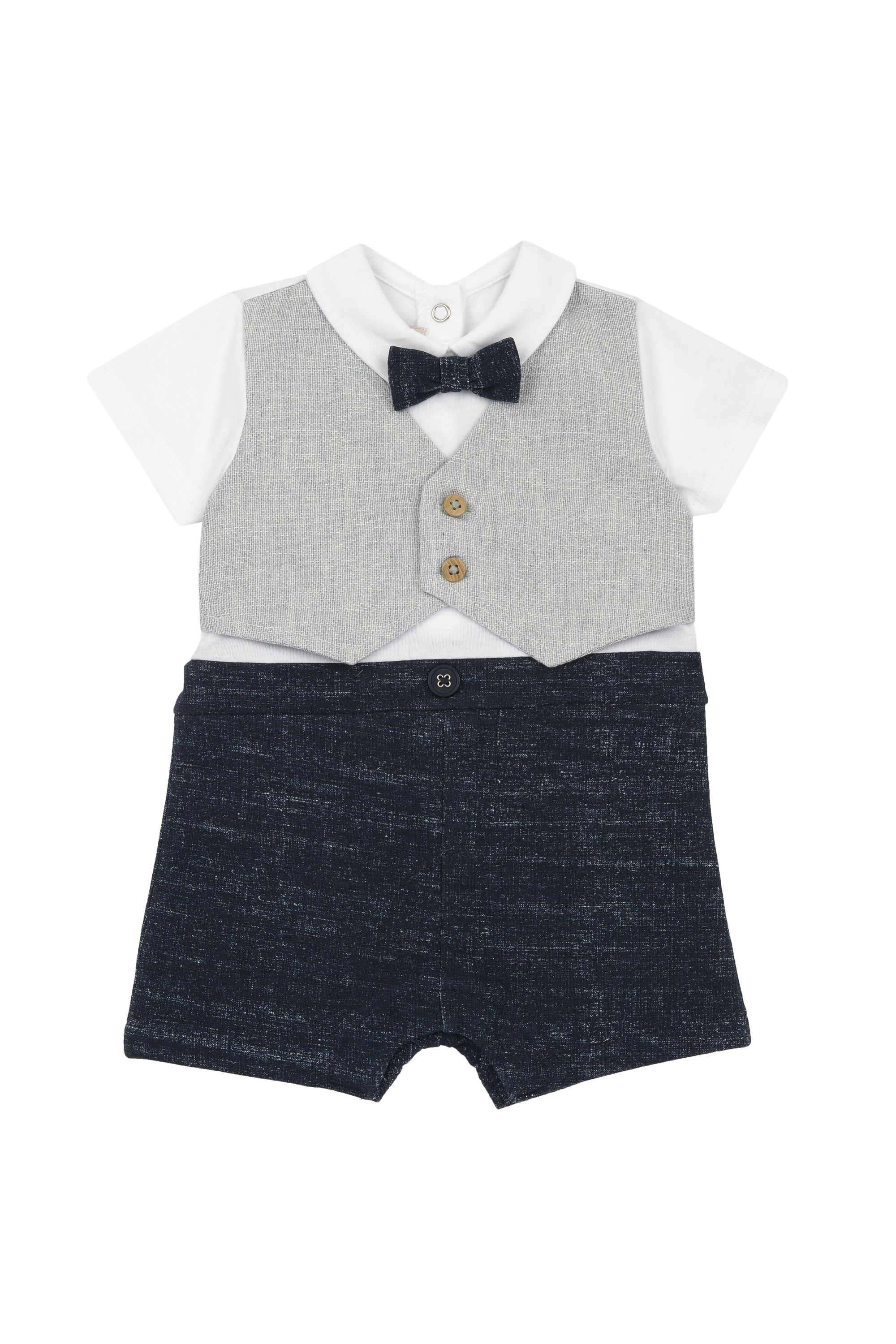 Solid-Jersey-Collared-Infant-Boys-Rompers