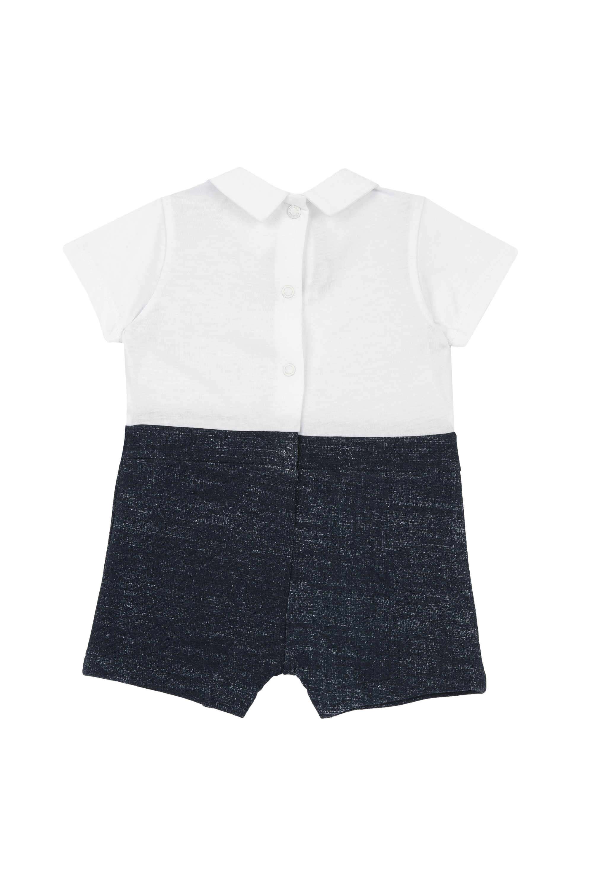 Solid-Jersey-Collared-Infant-Boys-Rompers