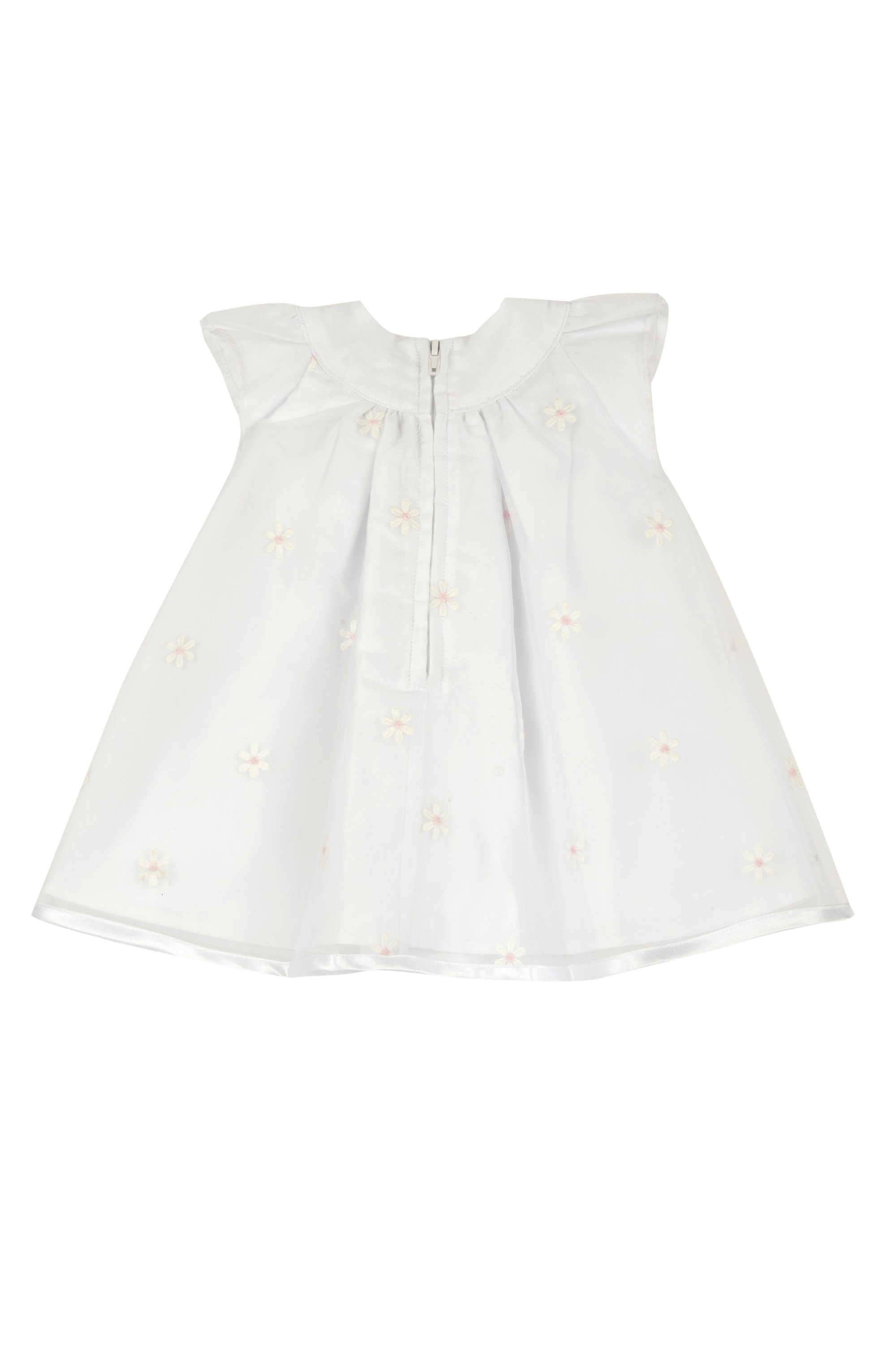 Embellished-Poplin-Round-Neck-Infant-Girls-Casual-Wear-Dress