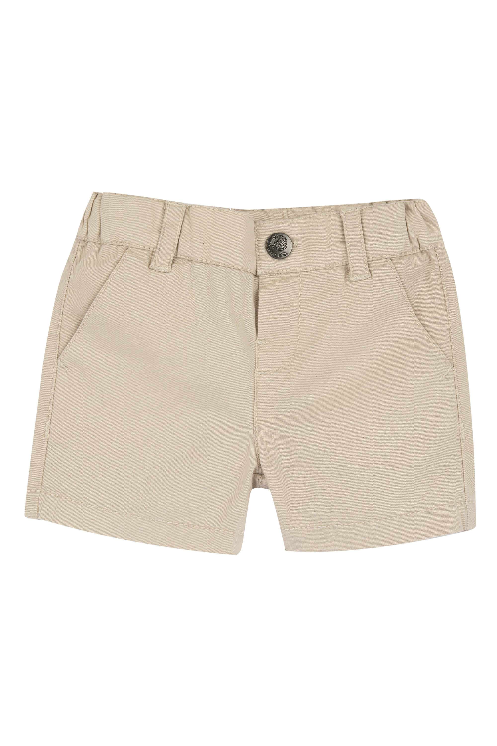 Solid-Cotton-Blend-Regular-Fit-Infant-Boys-Shorts
