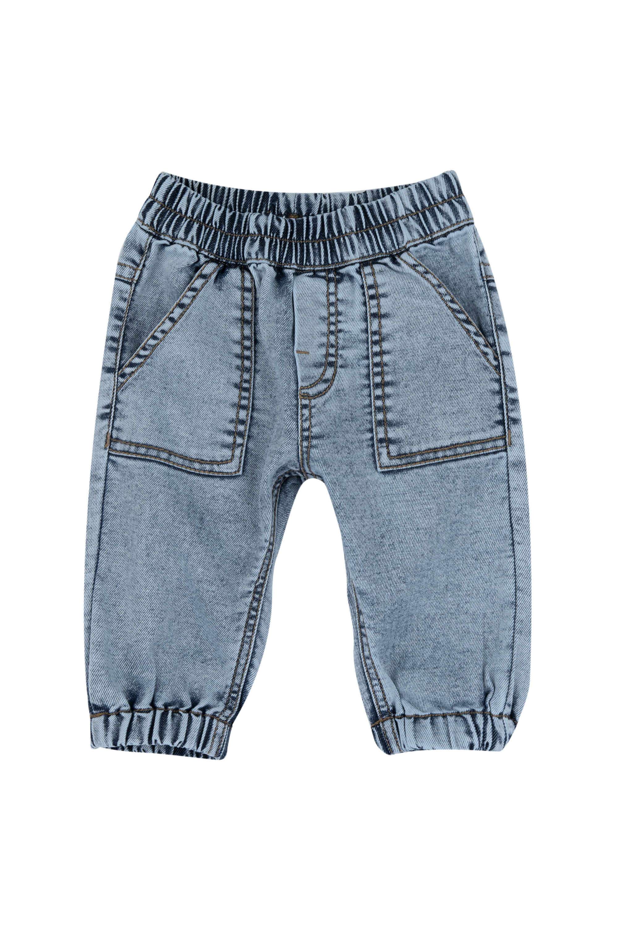 Solid-Chambray-Regular-Fit-Infant-Boys-Jeans