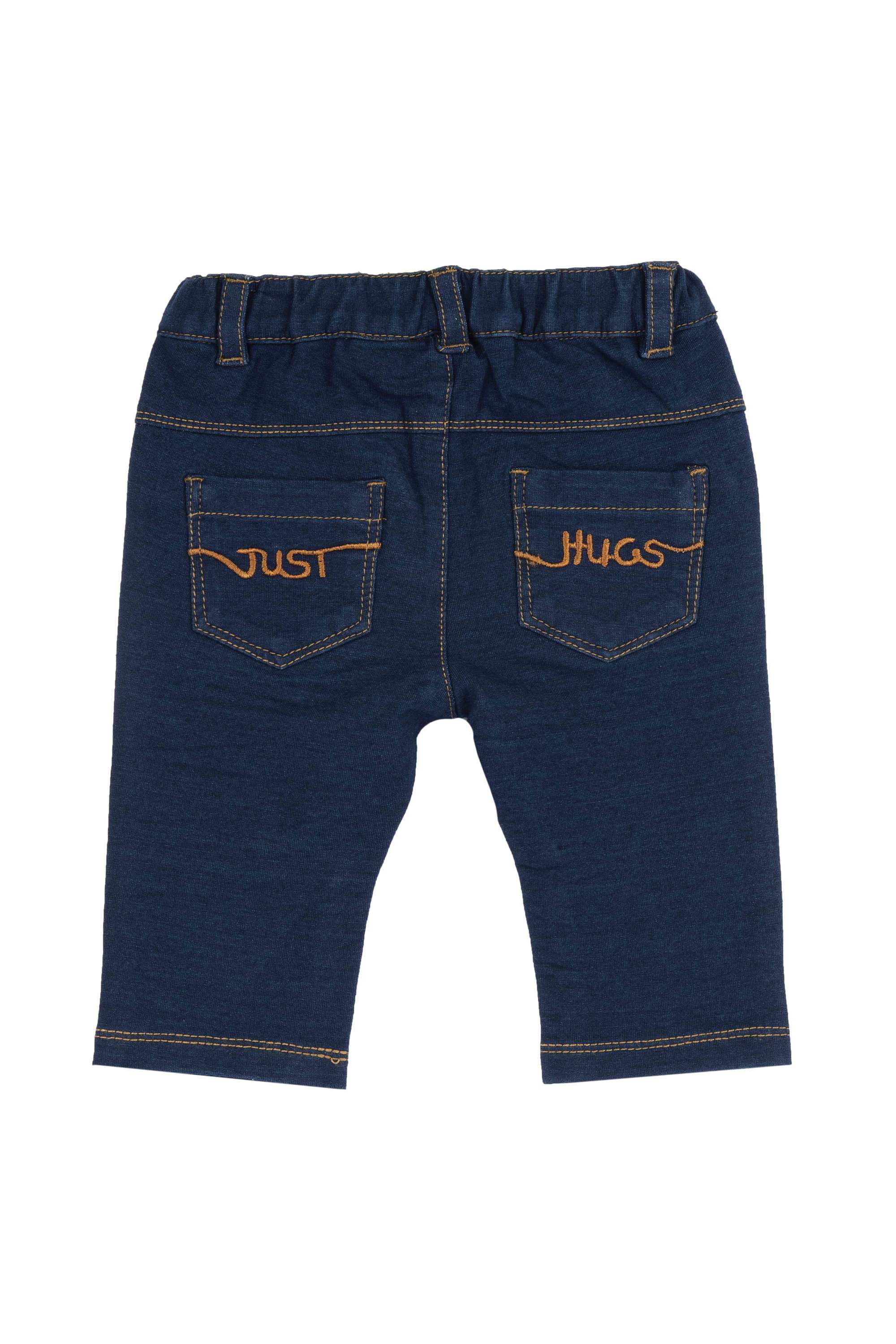 Solid-Denim-Regular-Fit-Infant-Boys-Trousers
