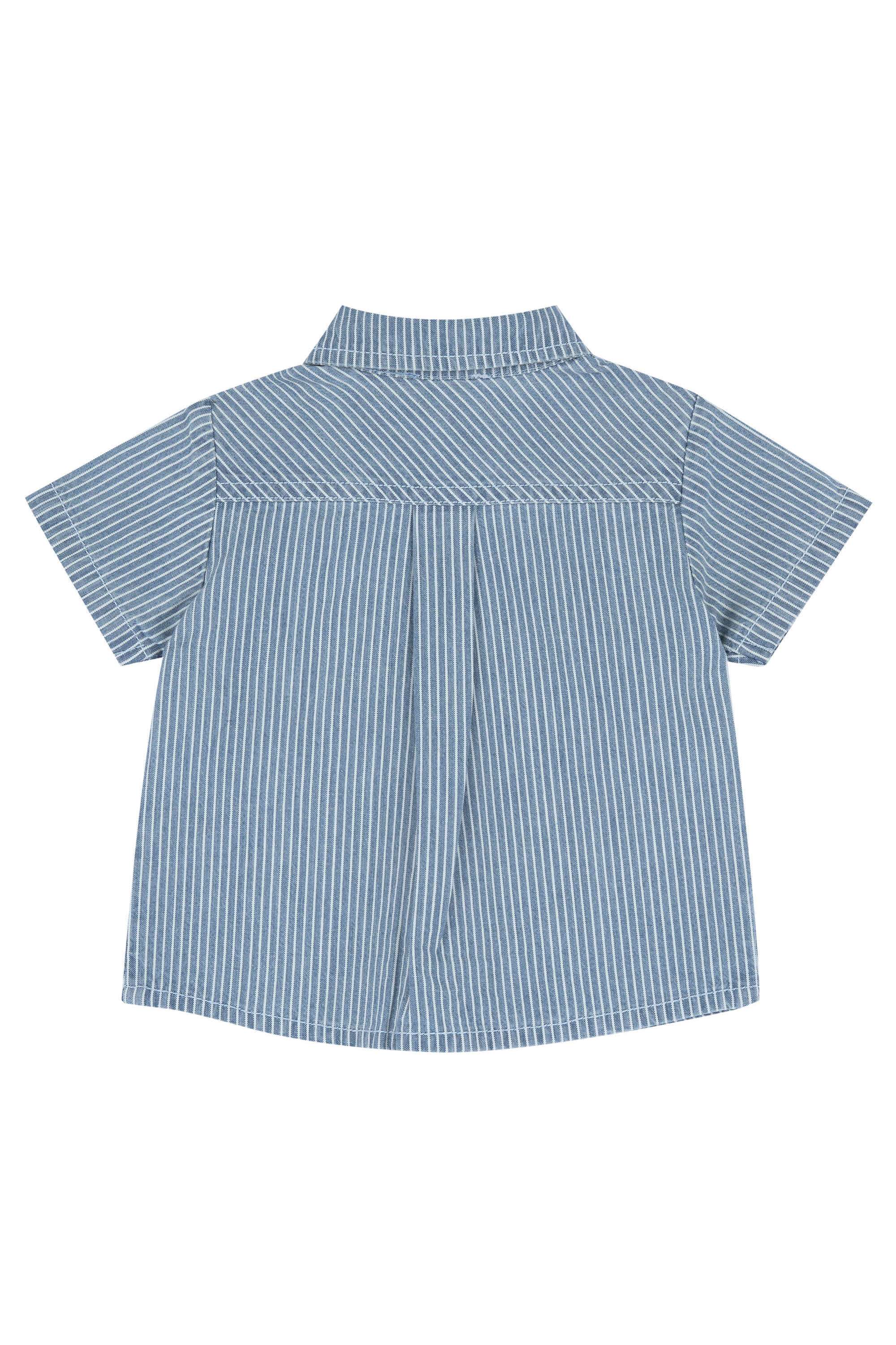 Stripes-Denim-Collared-Infant-Boys-Shirt