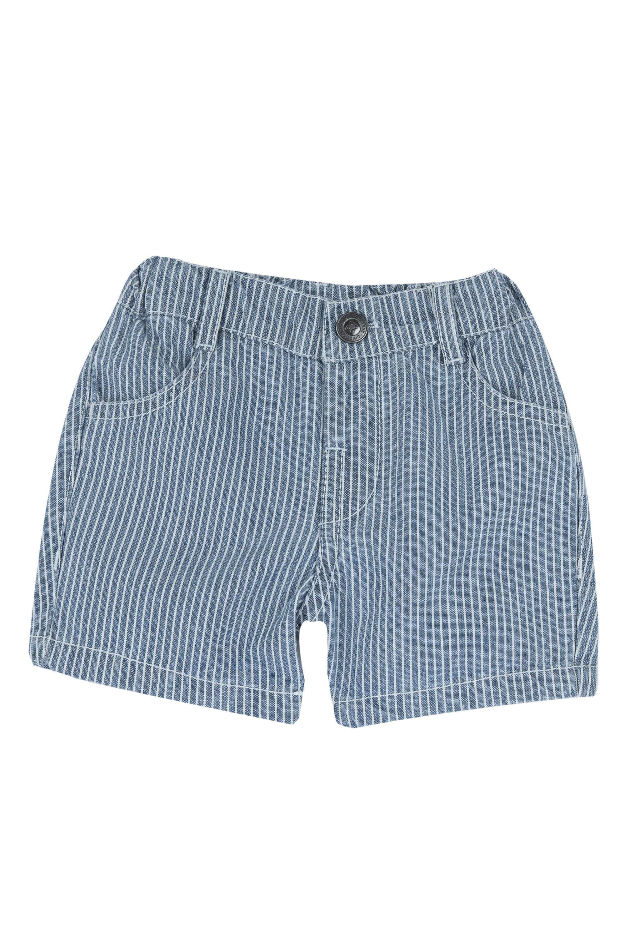 Stripes-Denim-Regular-Fit-Boys-Shorts