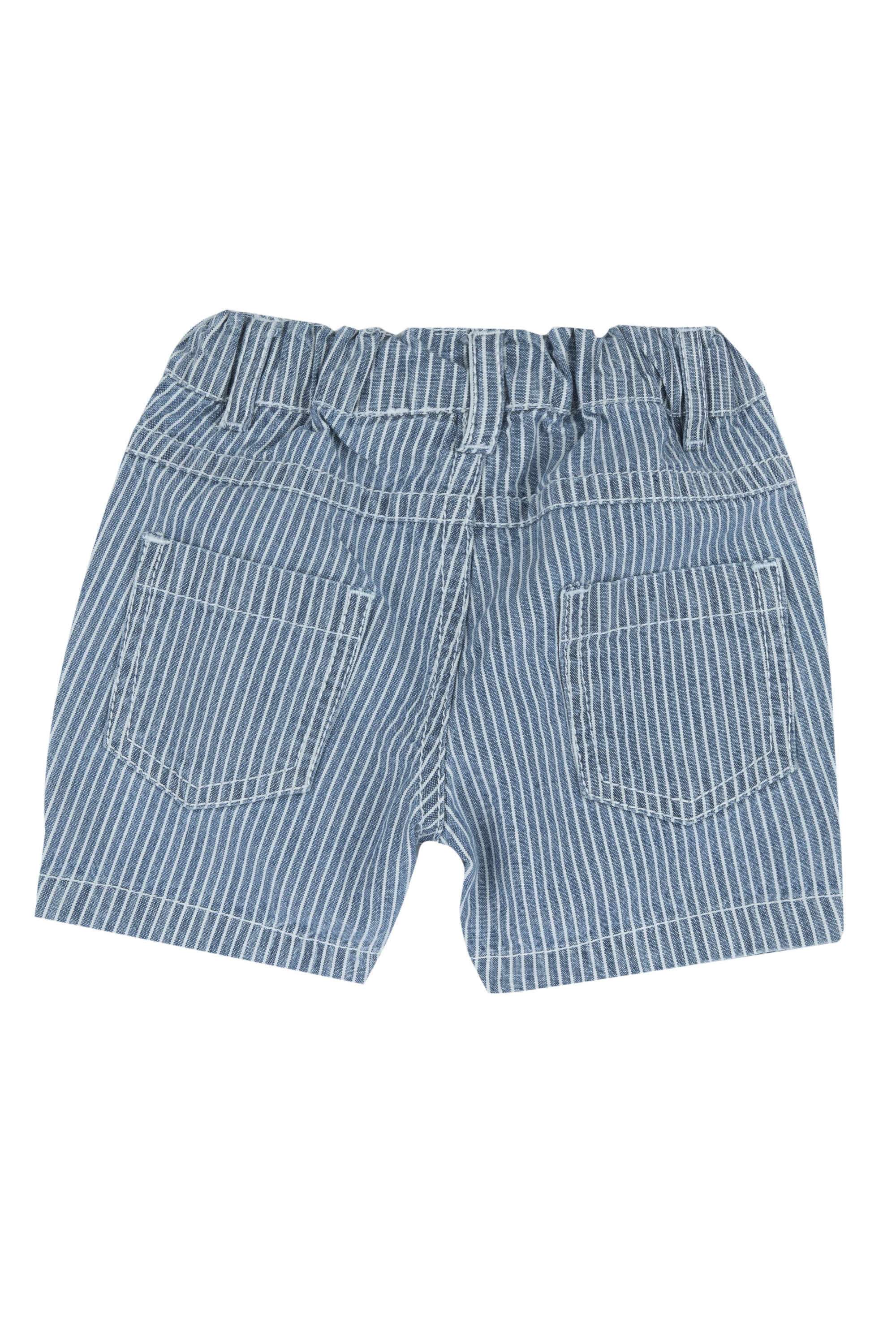 Stripes-Denim-Regular-Fit-Boys-Shorts