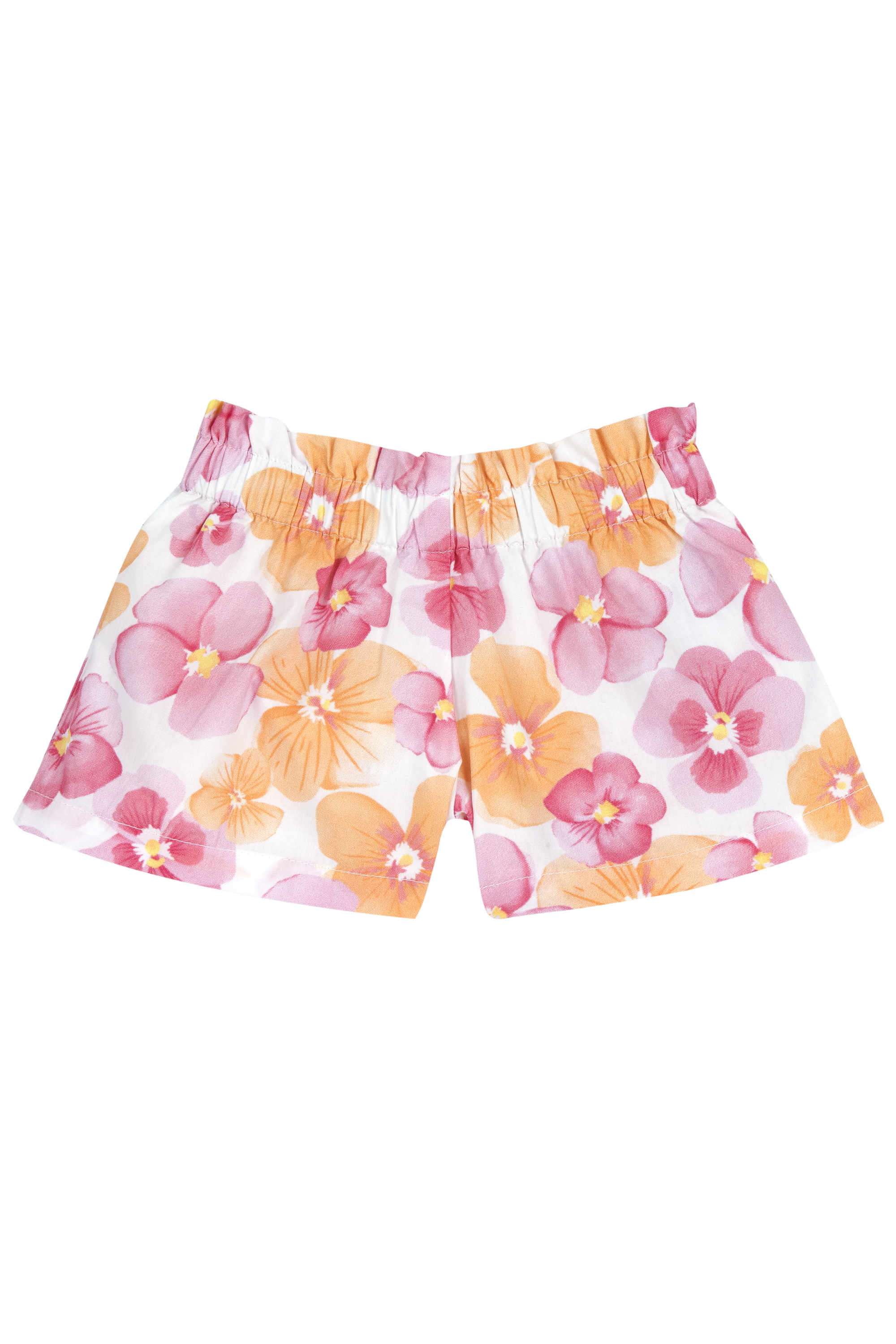Floral-Poplin-Regular-Fit-Girls-Shorts