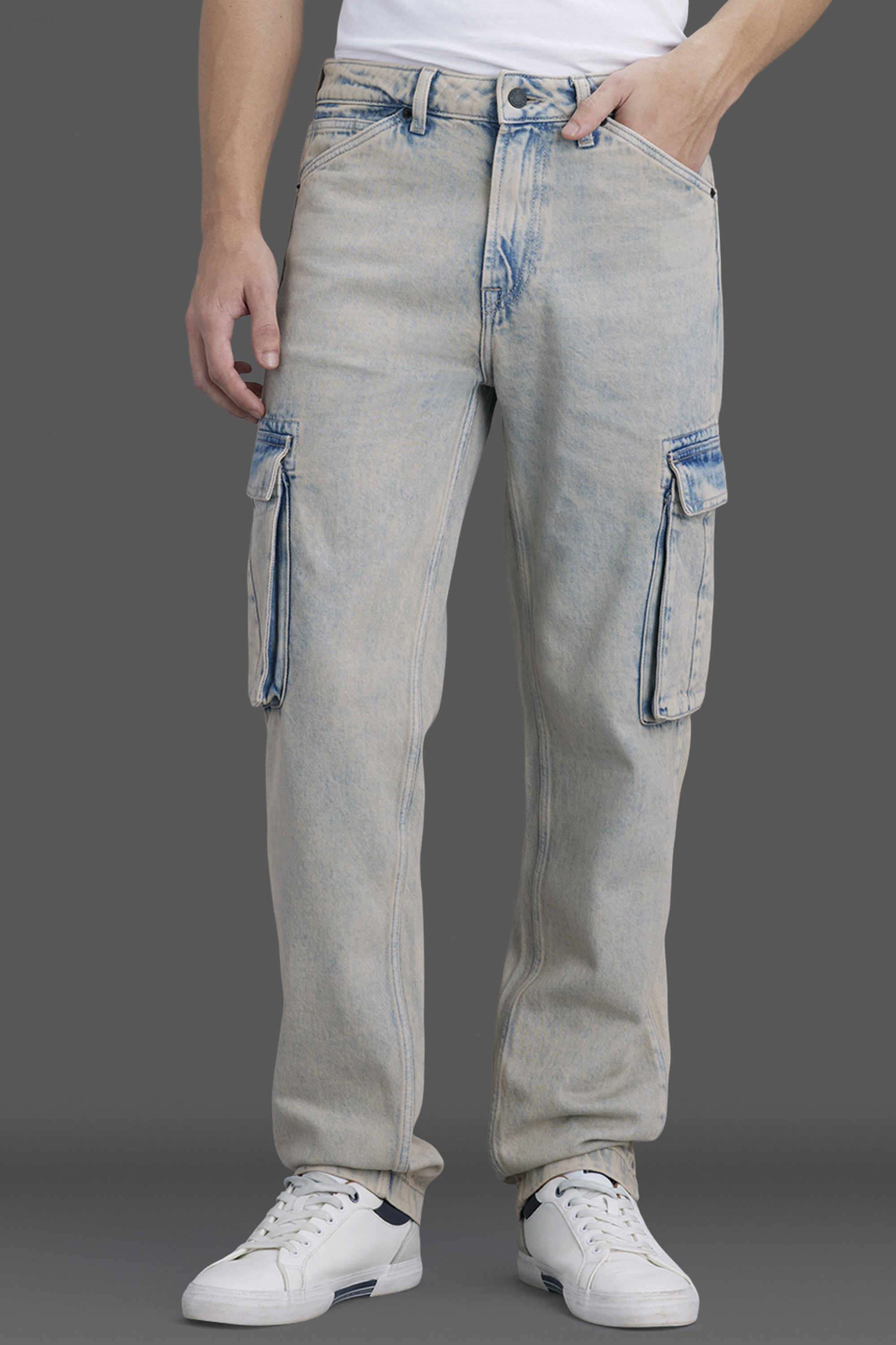 Solid-Cotton-Regular-Fit-Men-S-Jeans
