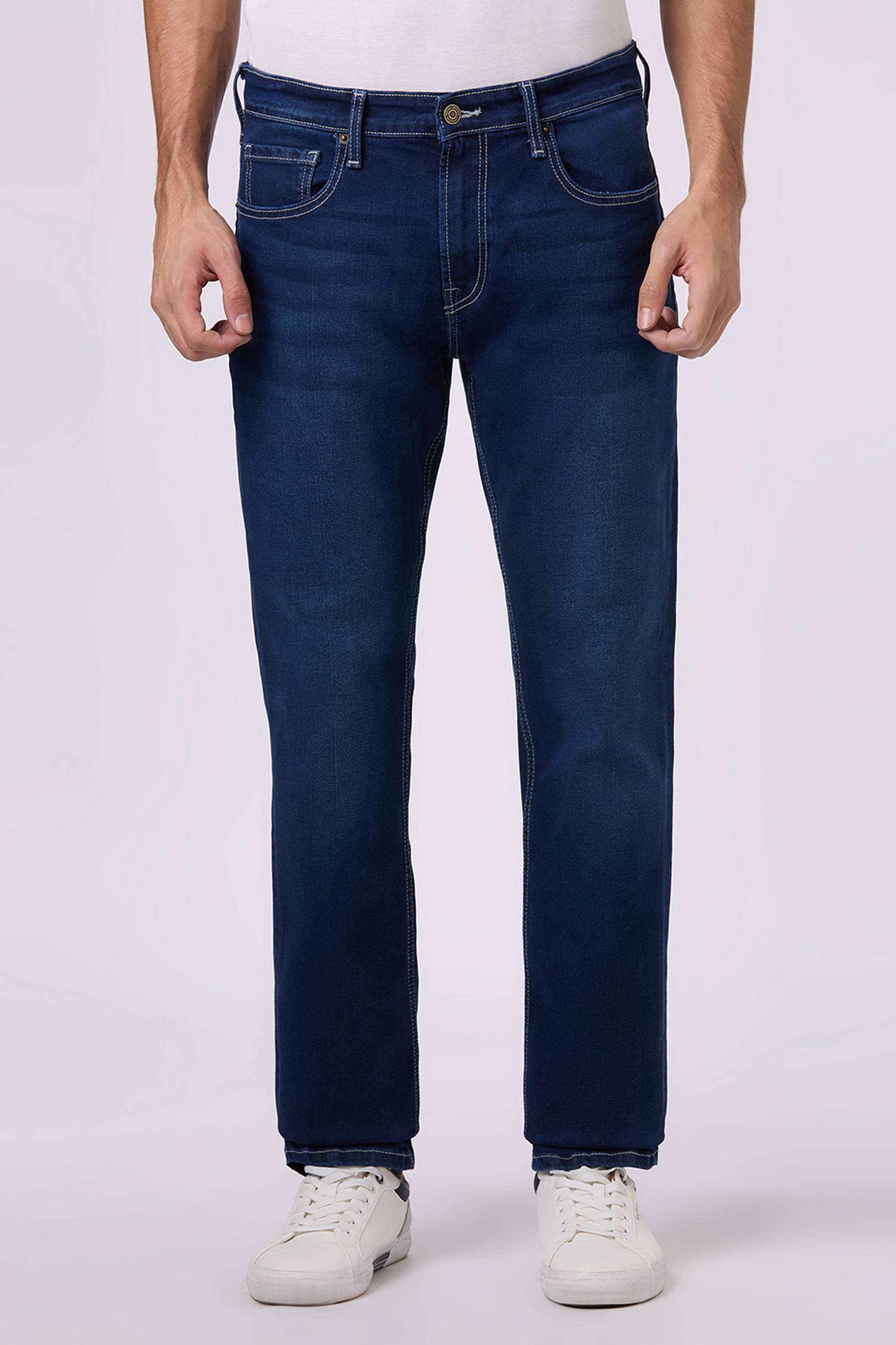 Solid-Poly-Cotton-Straight-Fit-Men-s-Jeans
