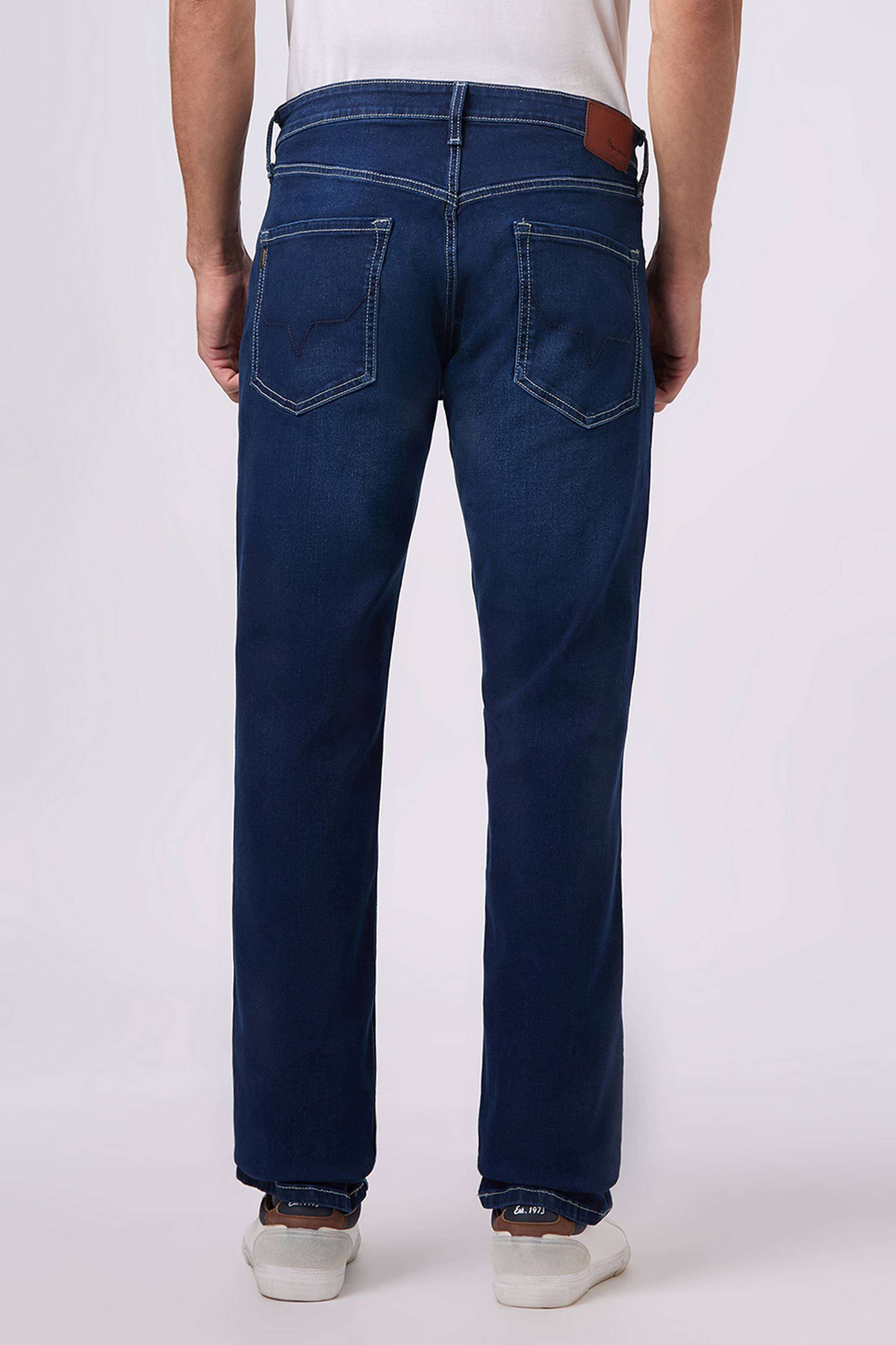 Solid-Poly-Cotton-Straight-Fit-Men-s-Jeans