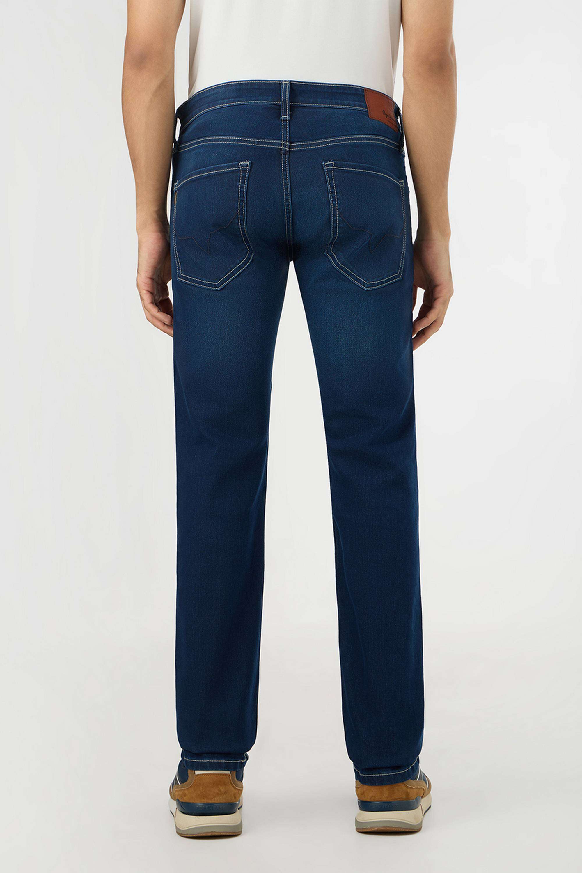 Solid-Poly-Cotton-Slim-Fit-Men-s-Jeans