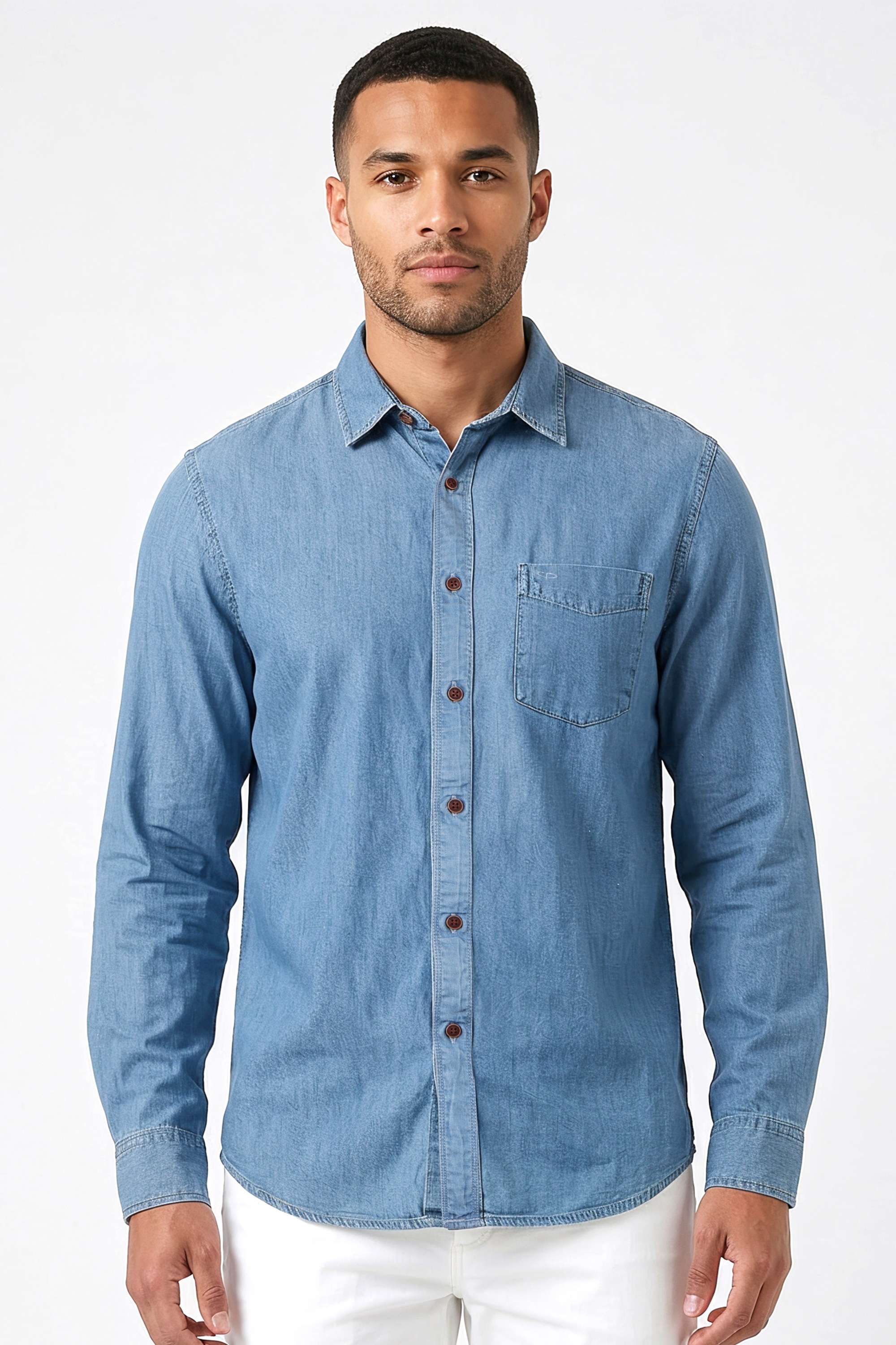Solid-Blended-Fabric-Regular-Fit-Men-Casual-Wear-Shirt