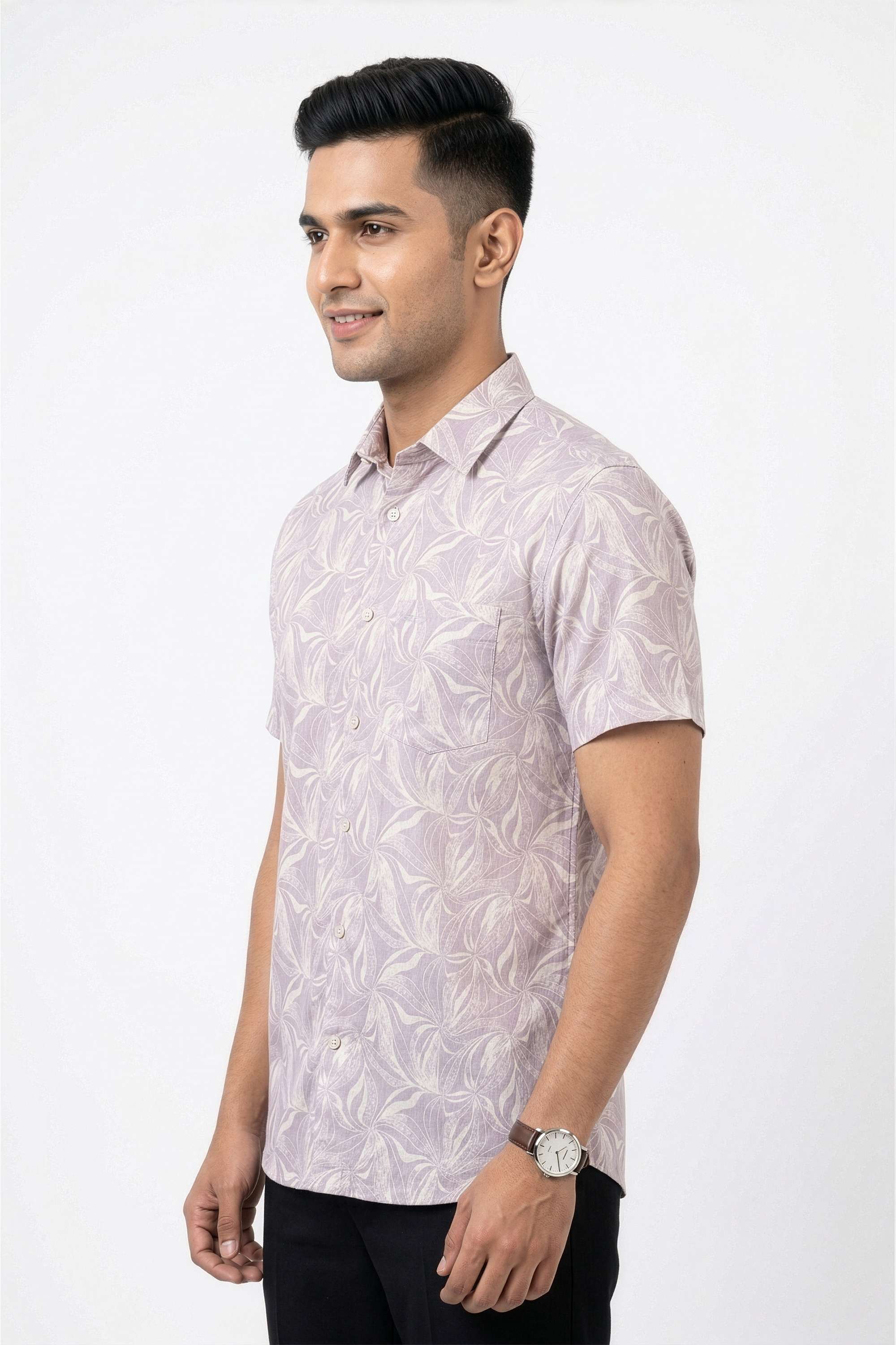 Printed-Linen-Blend-Regular-Fit-Men-Casual-Wear-Shirt