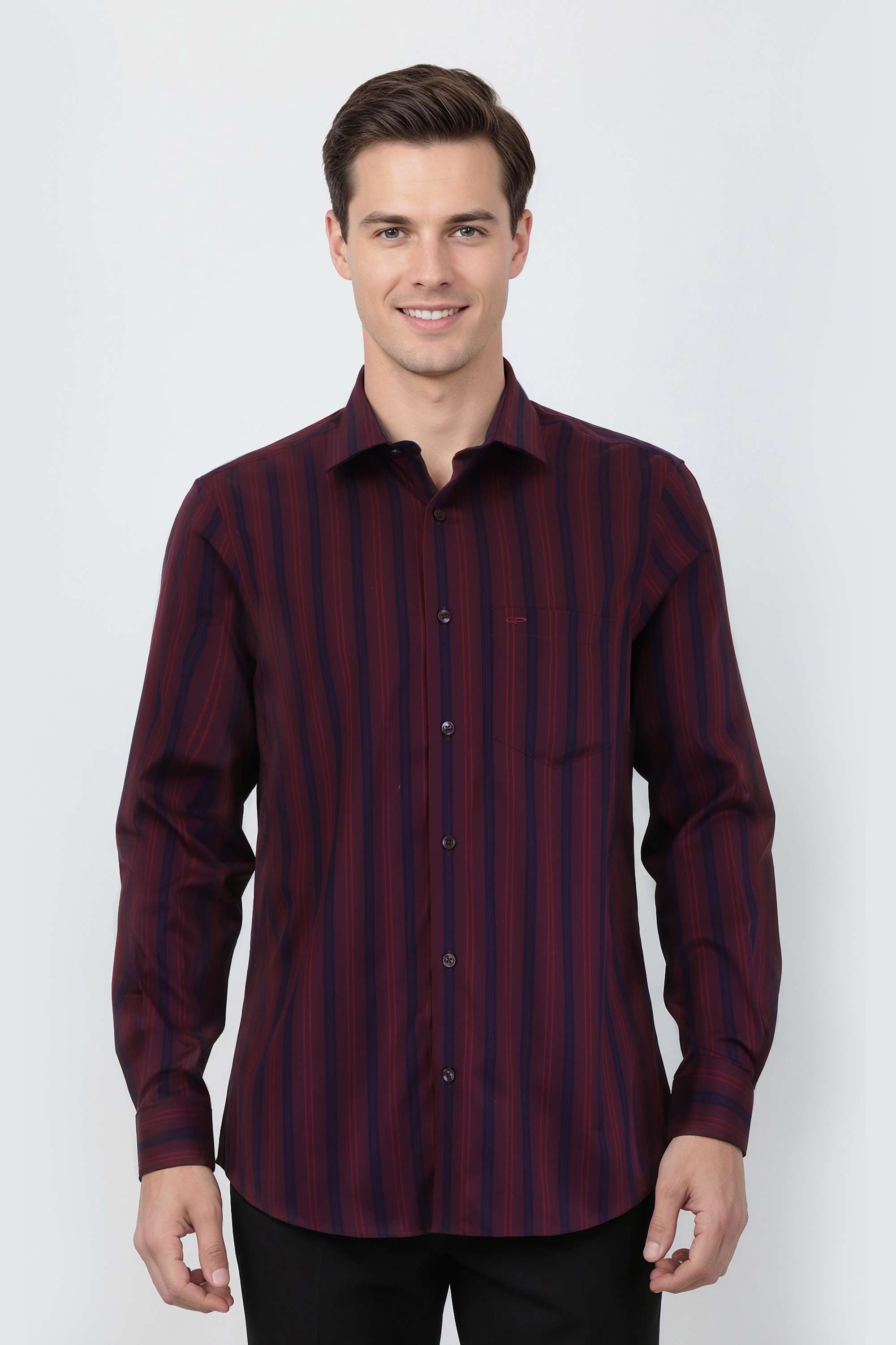 Stripes-Cotton-Regular-Fit-Men-s-Casual-Wear-Shirt