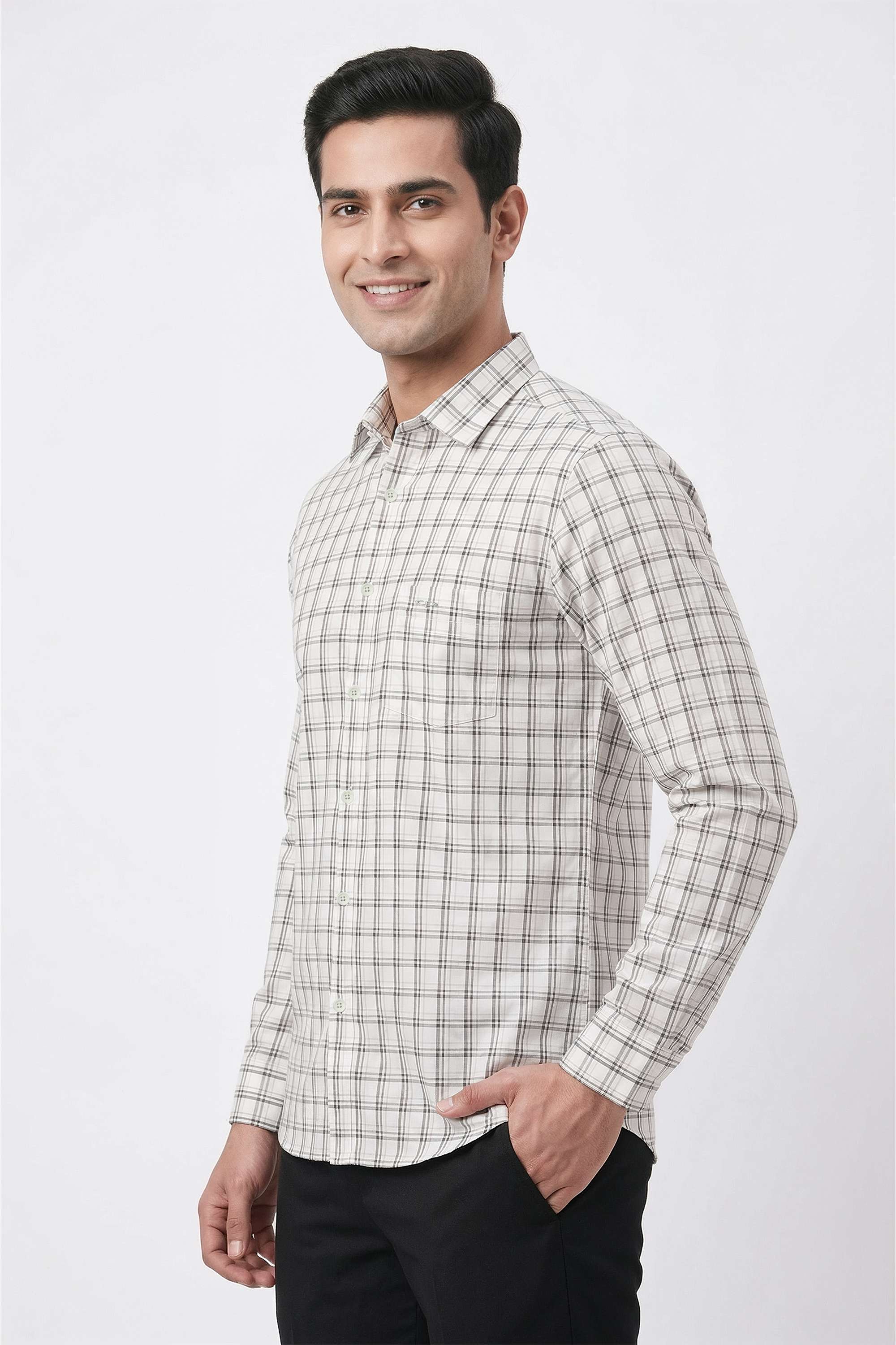 Checks-Cotton-Regular-Fit-Men-s-Casual-Wear-Shirt