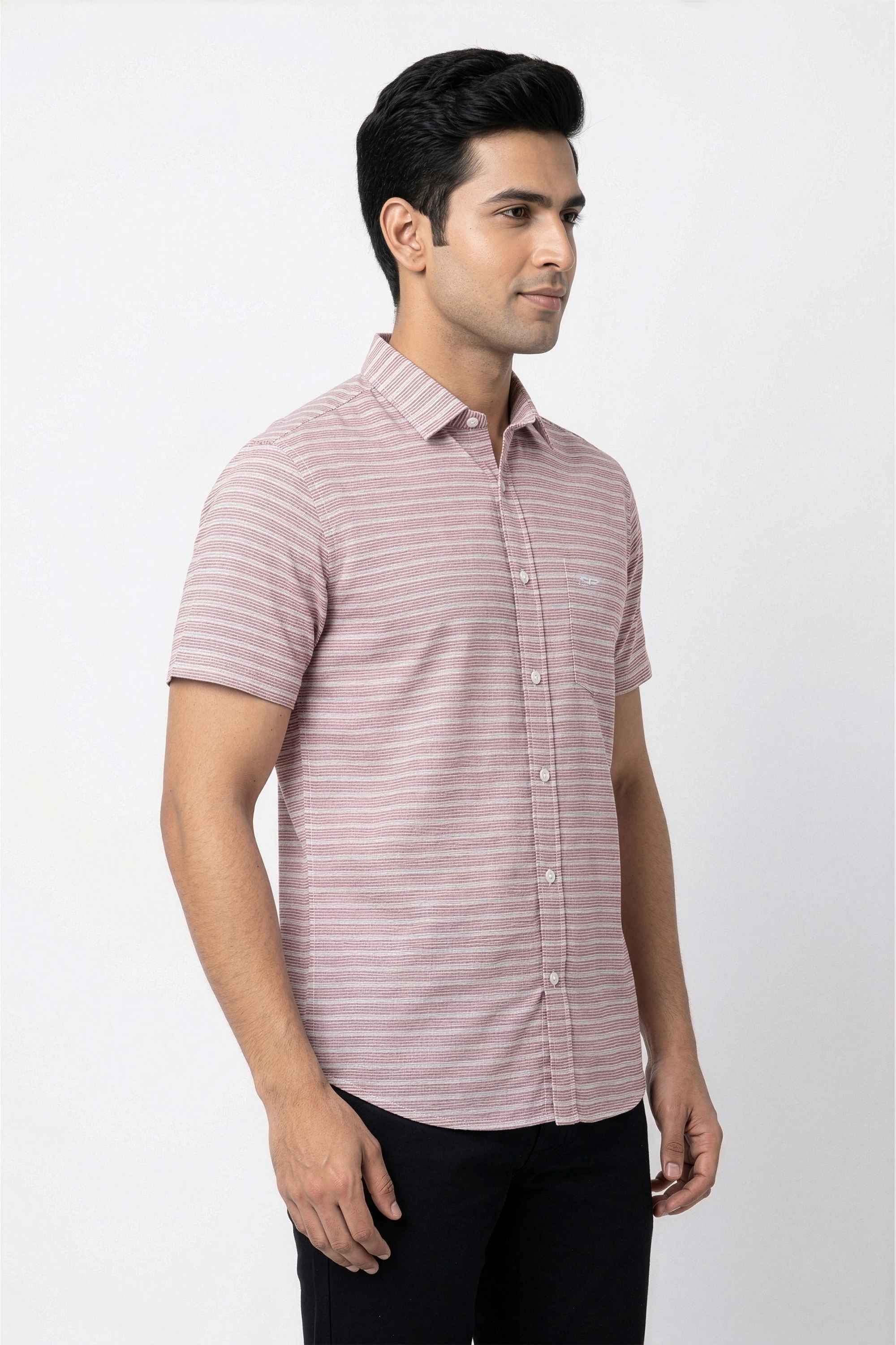 Solid-Cotton-Regular-Fit-Men-Casual-Wear-Shirt