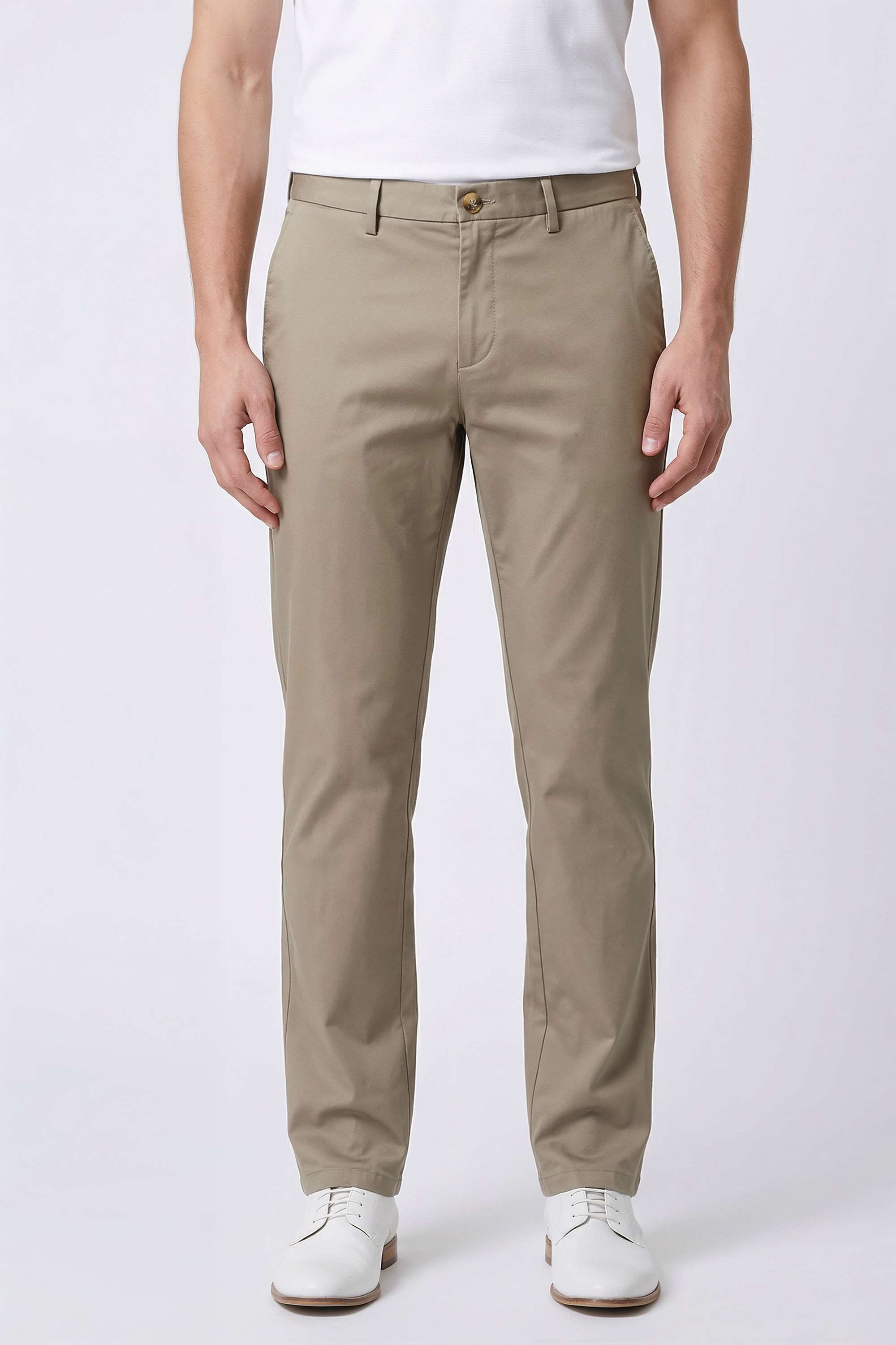 Solid-Cotton-Slim-Fit-Men-s-Trousers
