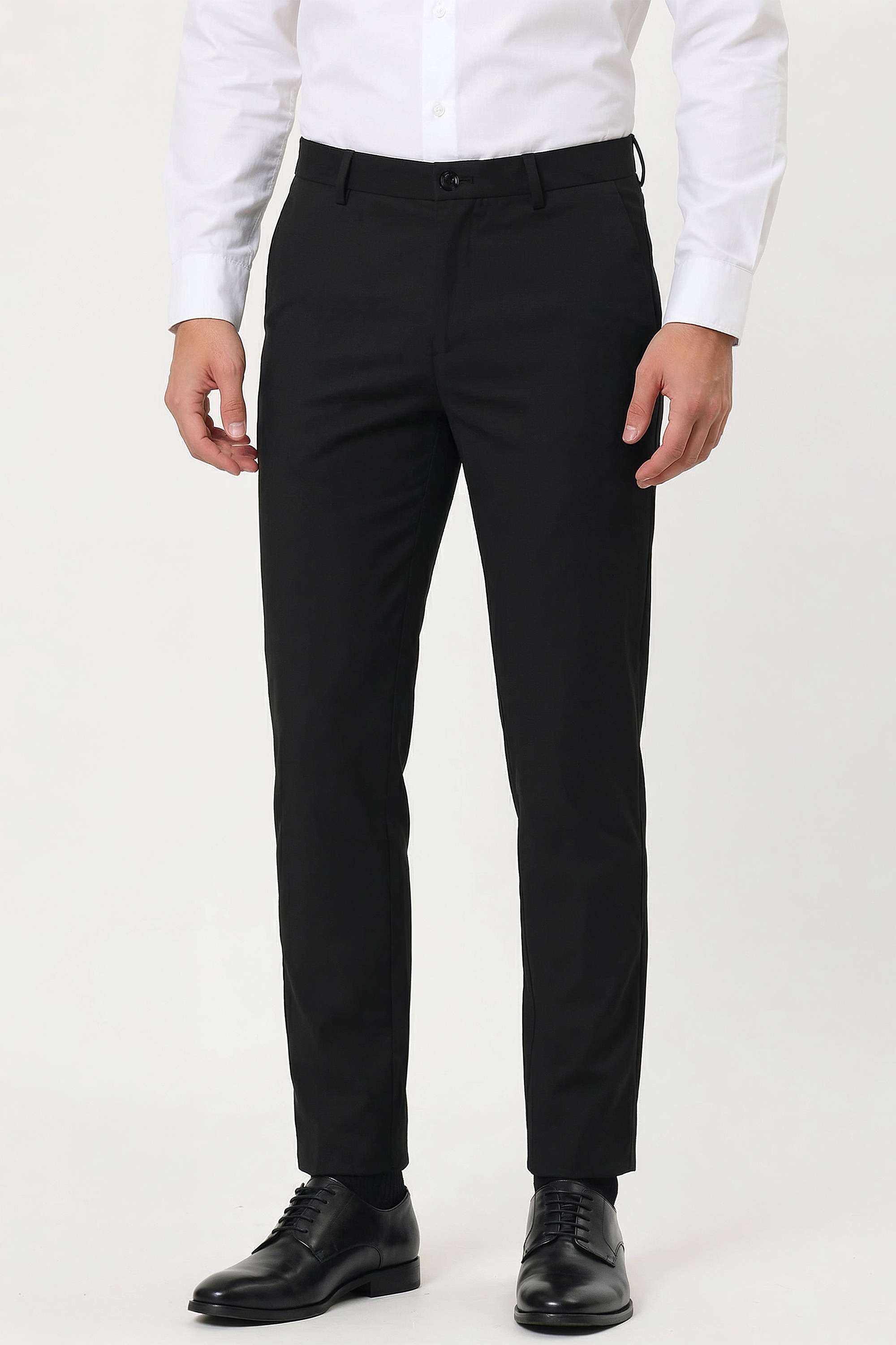 Solid-Cotton-Slim-Fit-Men-s-Trousers