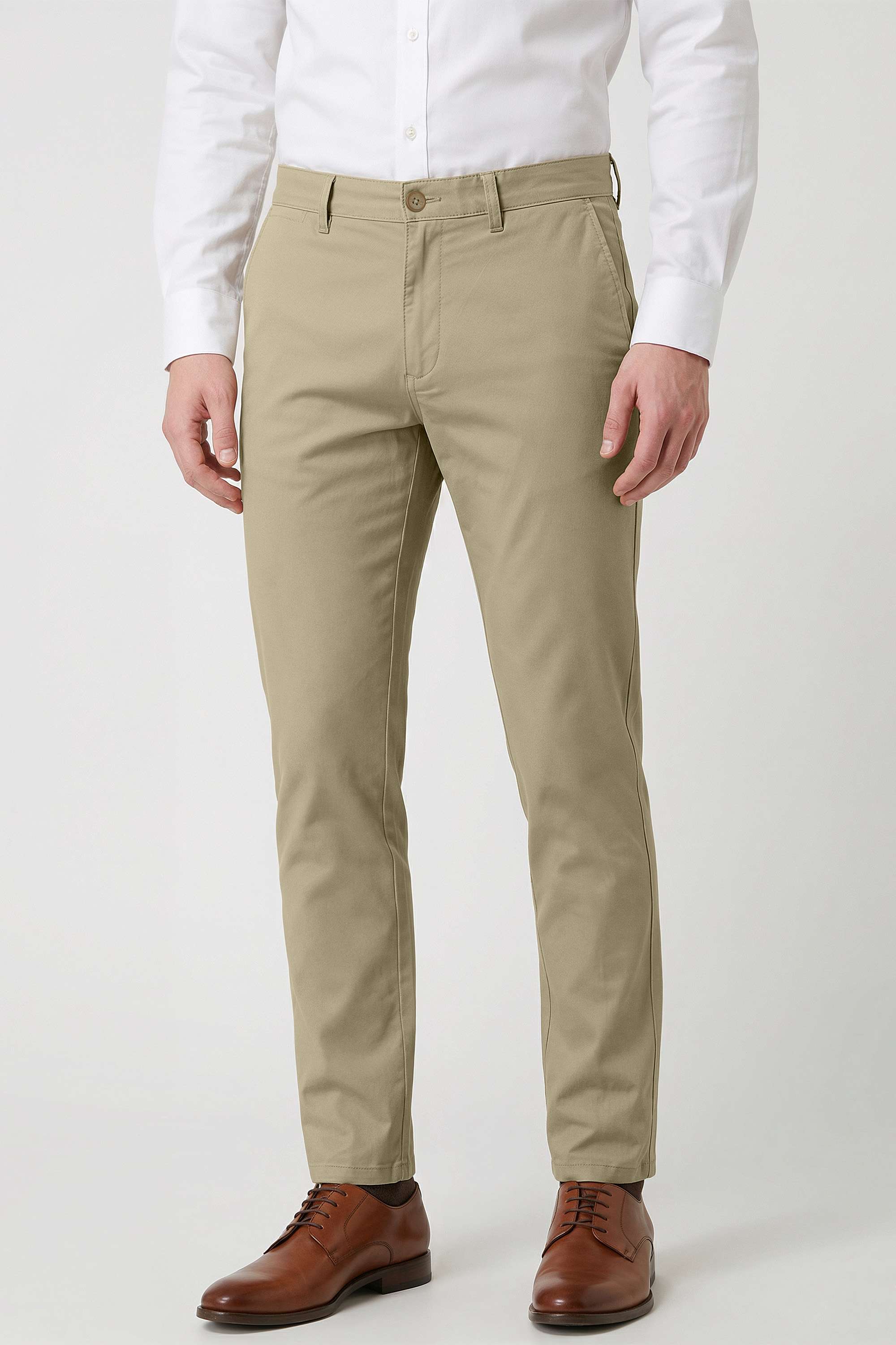 Solid-Cotton-Blend-Slim-Fit-Men-s-Trousers