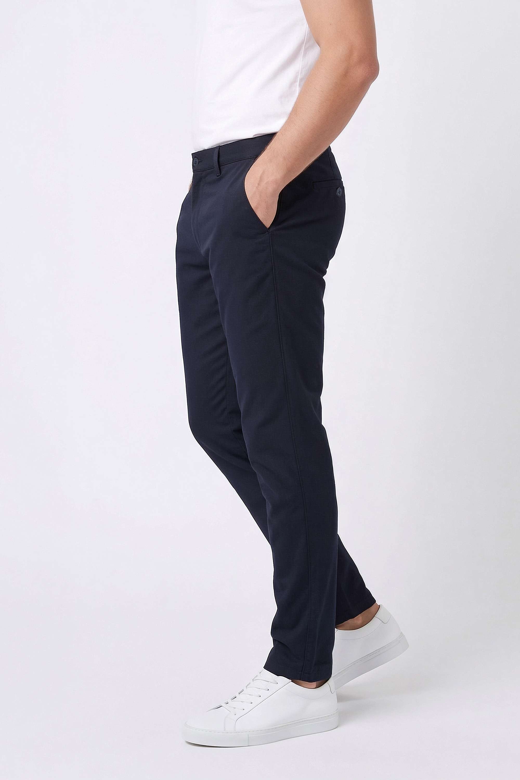 Solid-Cotton-Blend-Slim-Fit-Men-Trousers