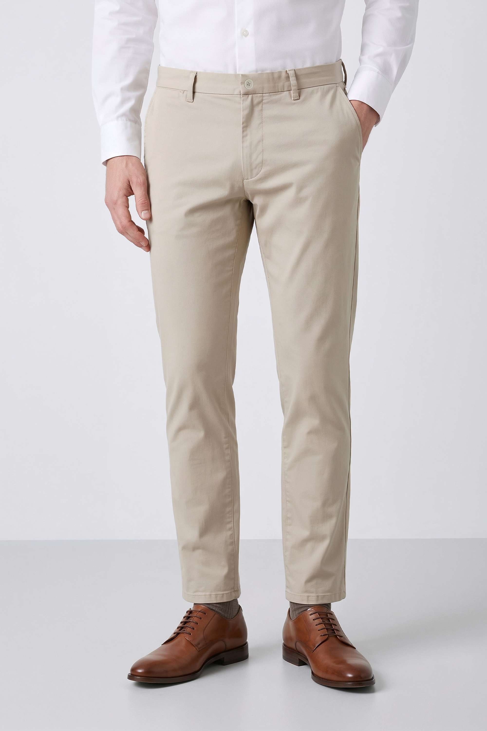 Solid-Cotton-Blend-Regular-Fit-Men-s-Trousers