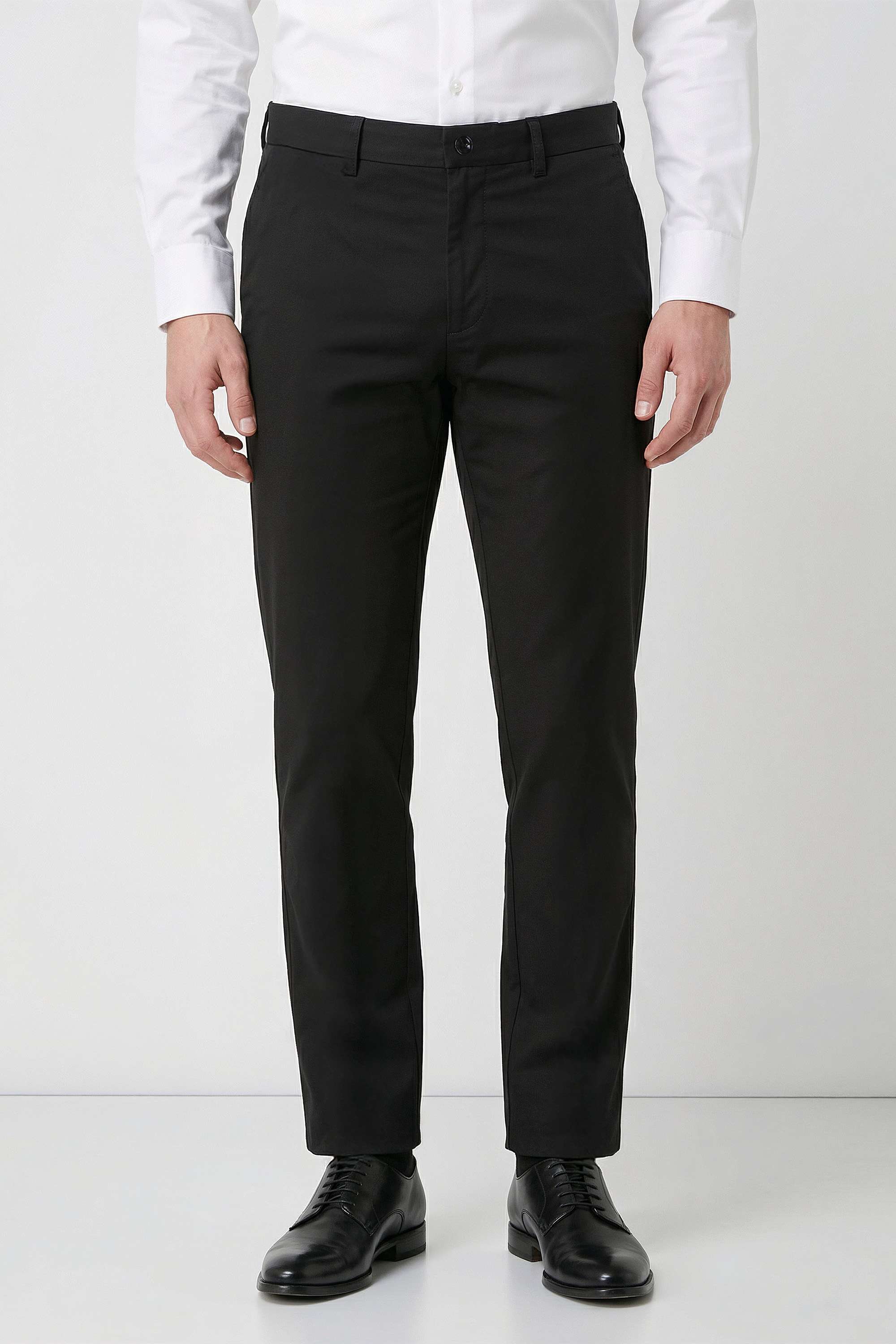 Solid-Cotton-Blend-Regular-Fit-Men-s-Trousers