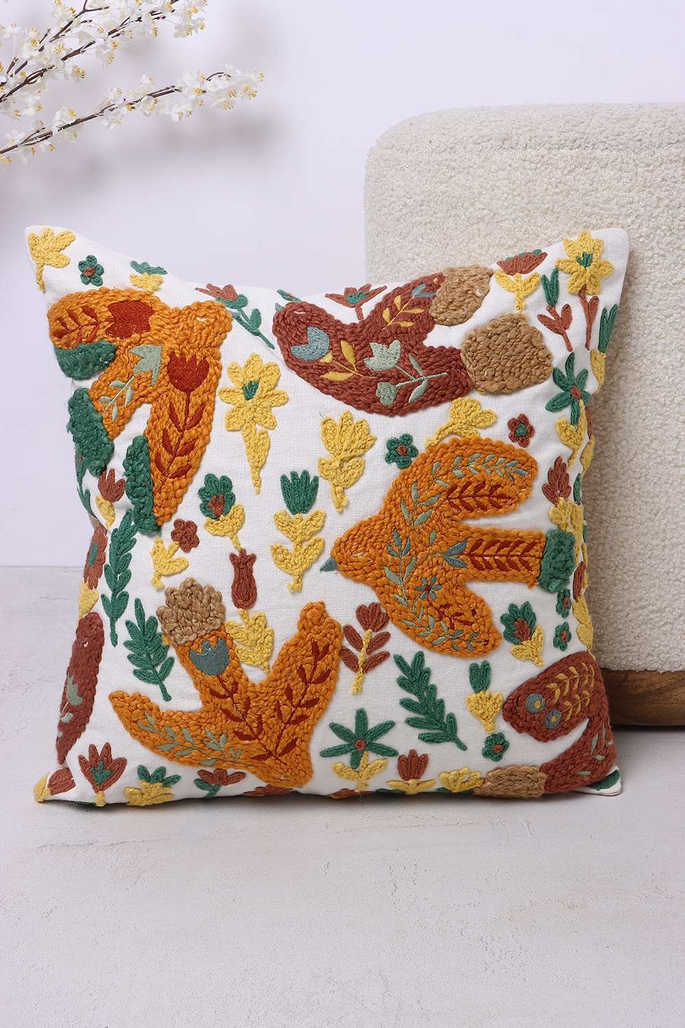 Urban-Oasis-Matisse-Birds-Yellow-Cushion-Cover-40x40-cm