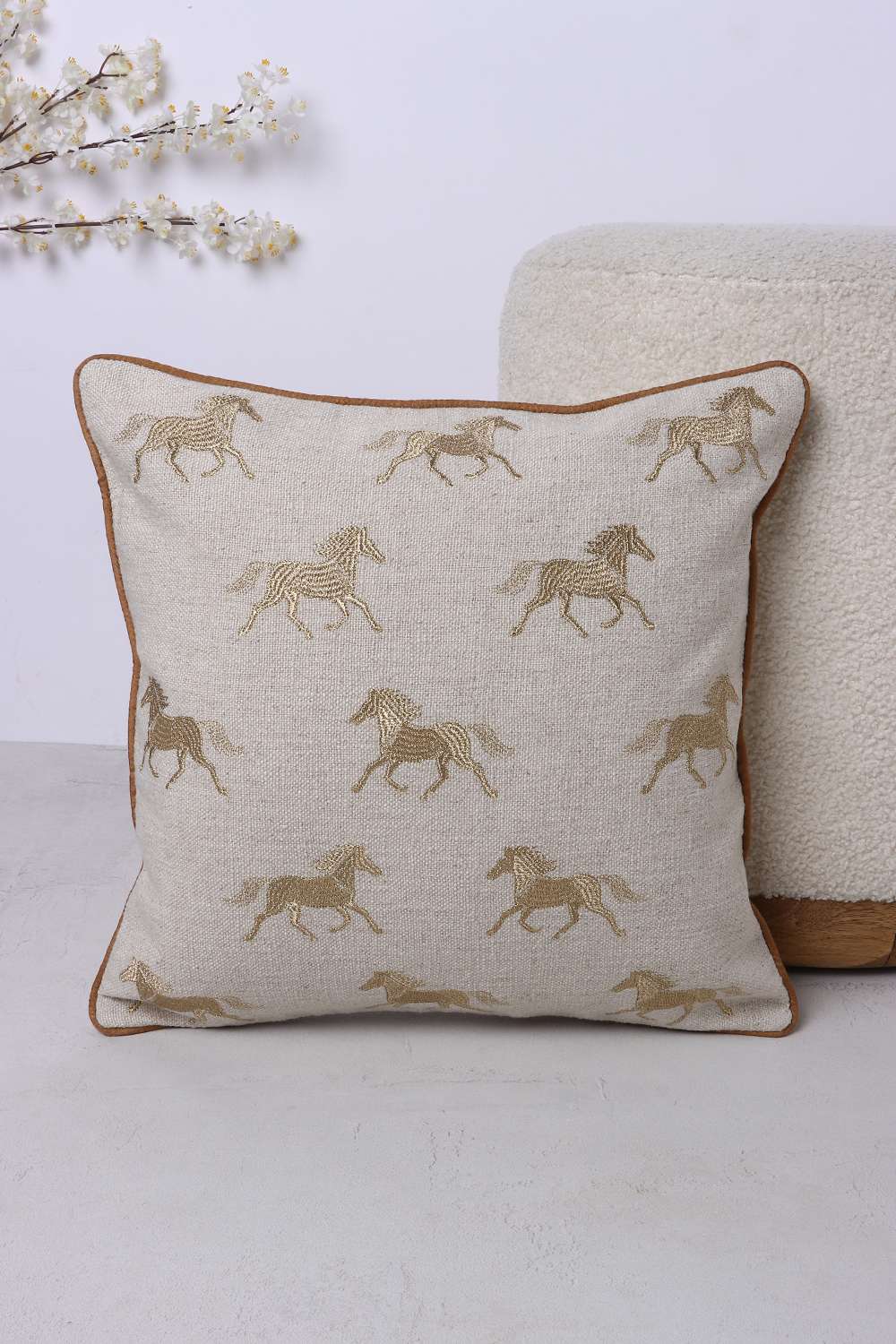 Modern-Luxe-Cavalry-Multi-Horse-Beige-Cushion-Cover-40x40-cm