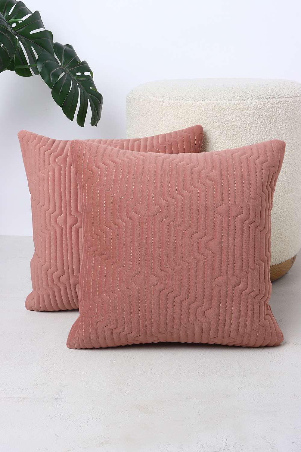 Mirage-Set-of-2-Quilted-Pink-Cushion-Cover-40-x-40-cm