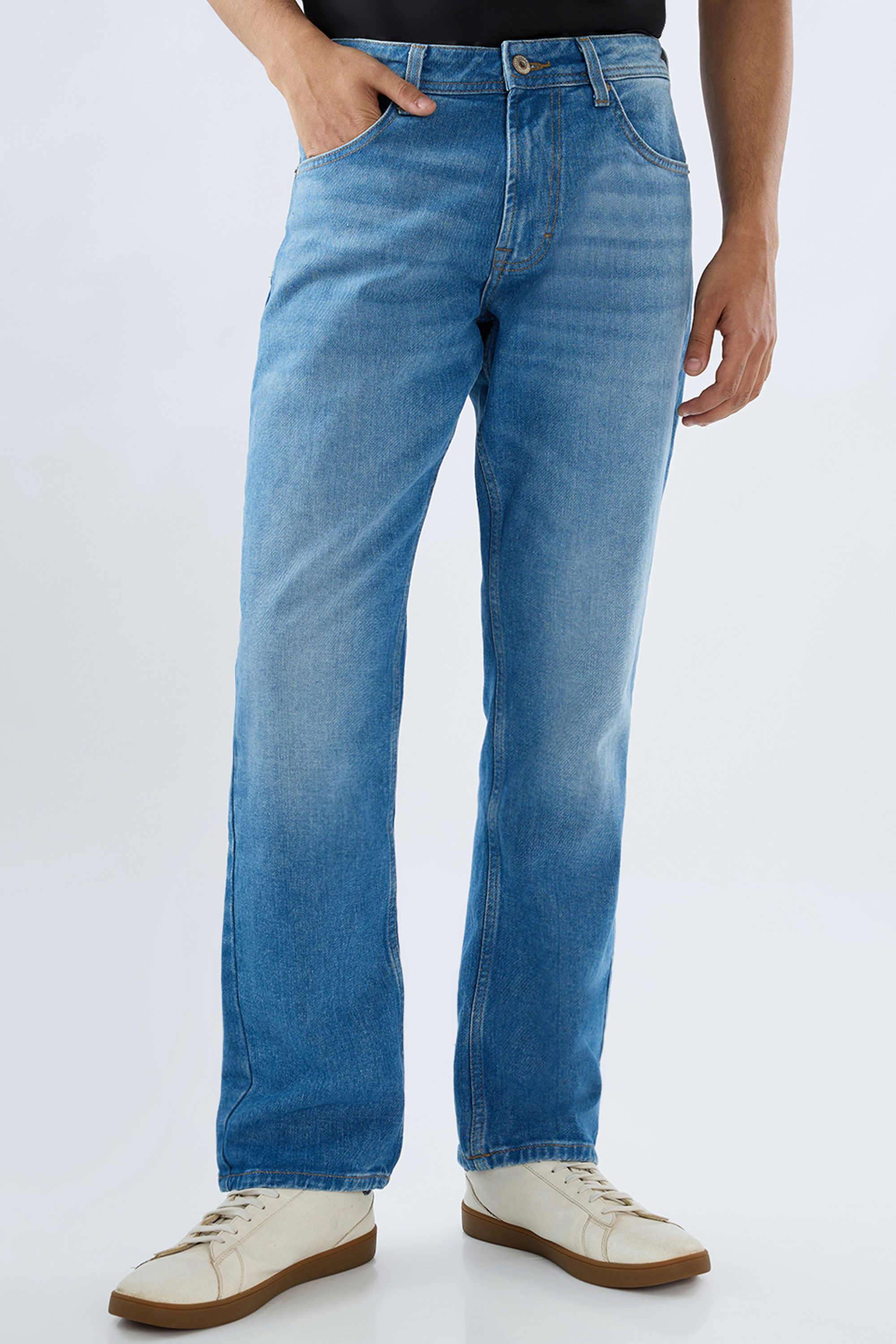 Solid-Cotton-Relaxed-Fit-Men-s-Jeans